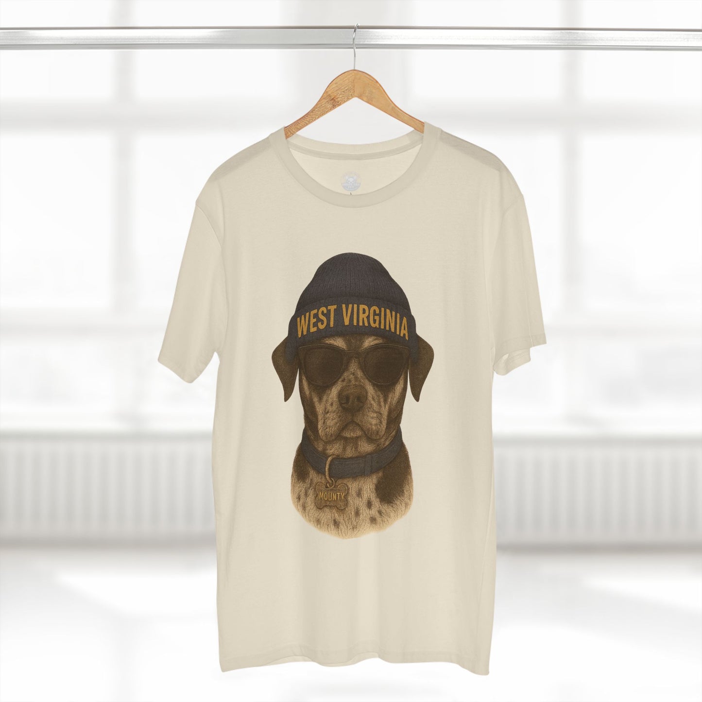 West Virginia Dog Graphic Tee, Cool Pet Lover Shirt, Casual Casual Wear, Fun Gift for Dog Owners, Summer Fashion