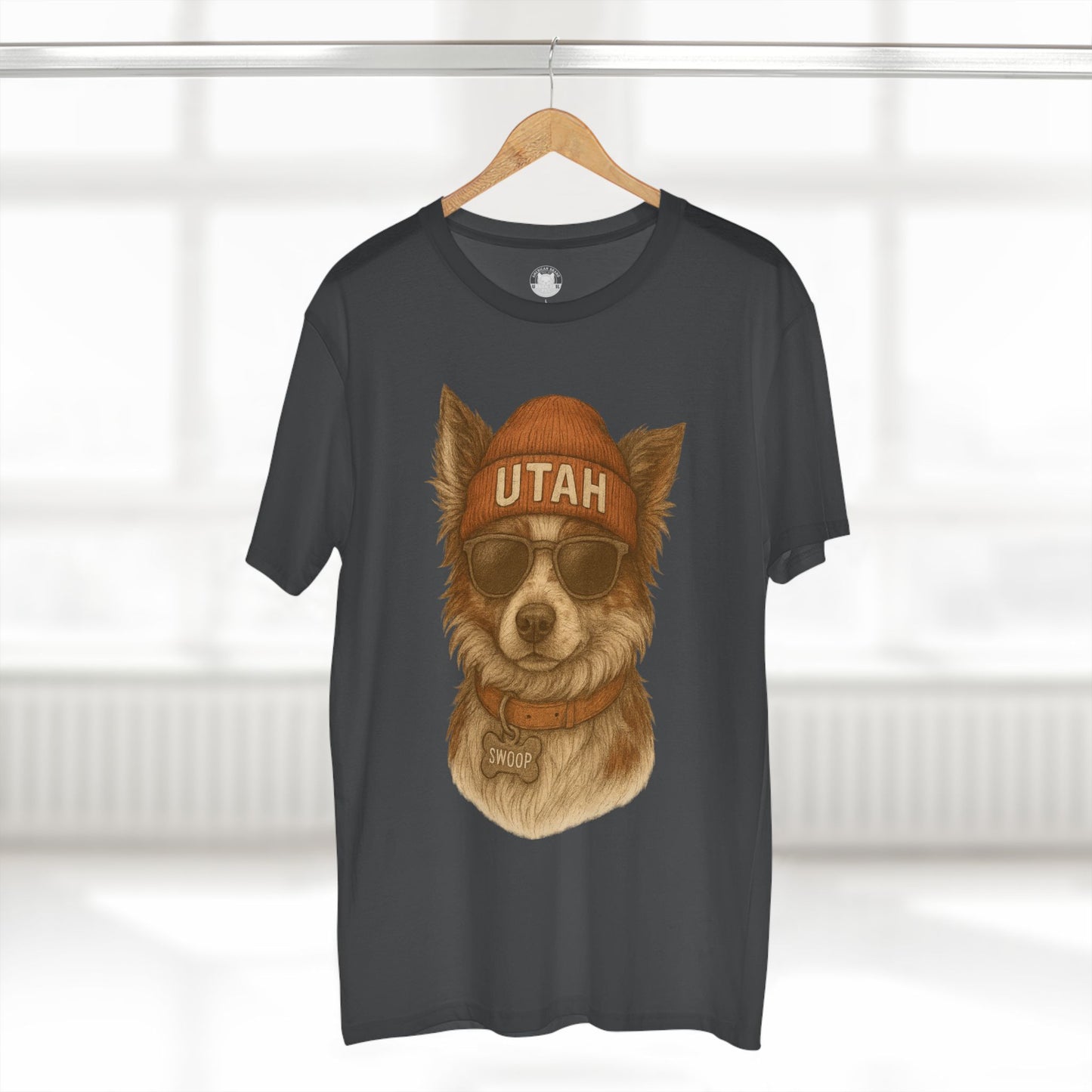 Cool Dog Utah T-Shirt, Pet Lover Tee, Casual Wear, Gift for Dog Owners, Summer Fashion, Unique Animal Art