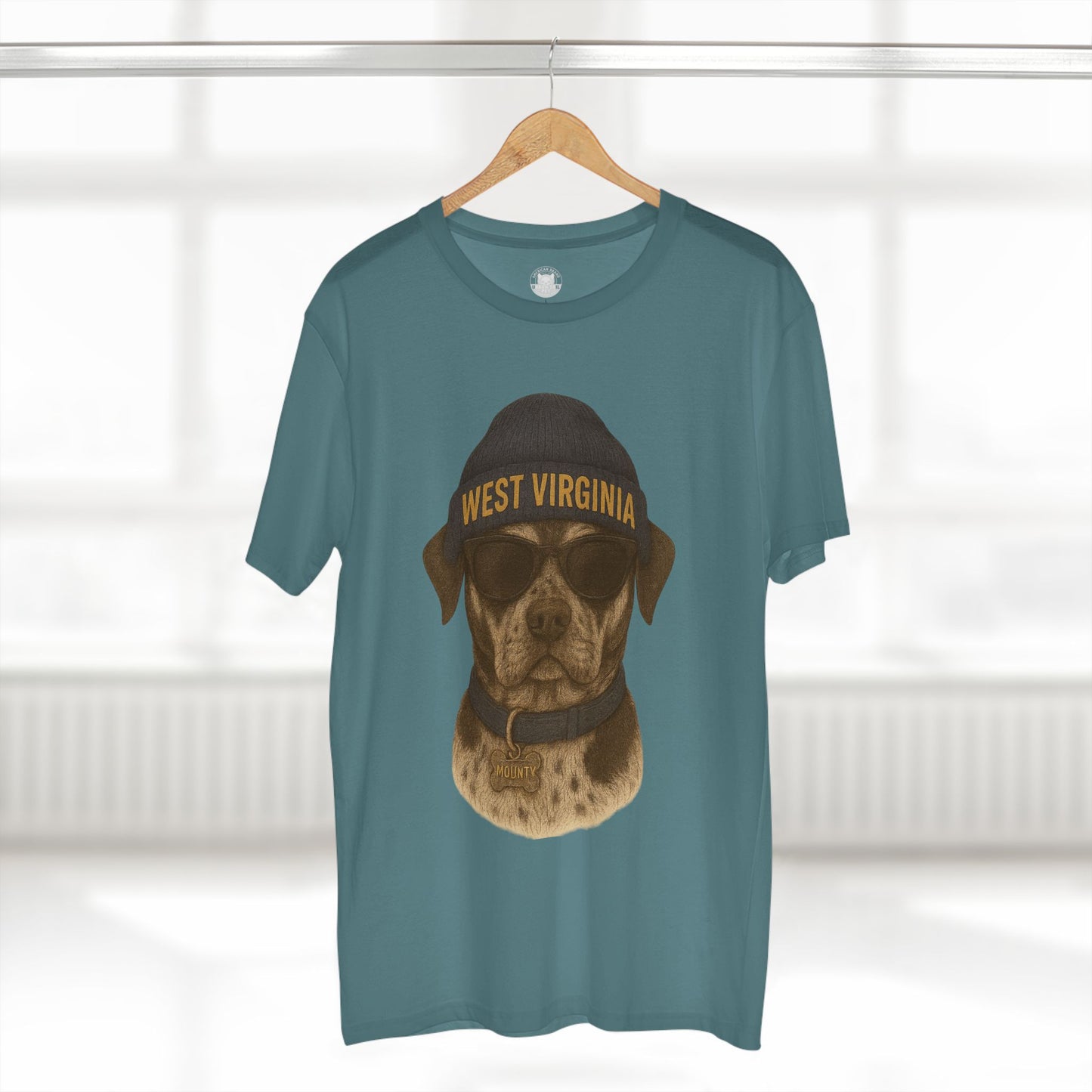 West Virginia Dog Graphic Tee, Cool Pet Lover Shirt, Casual Casual Wear, Fun Gift for Dog Owners, Summer Fashion