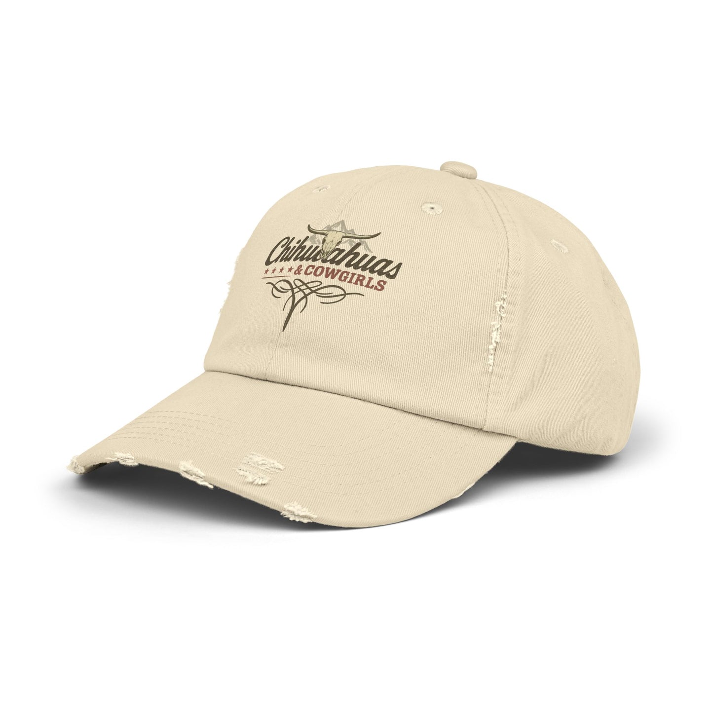 Distressed Cap - Chihuahuas and Cowgirls