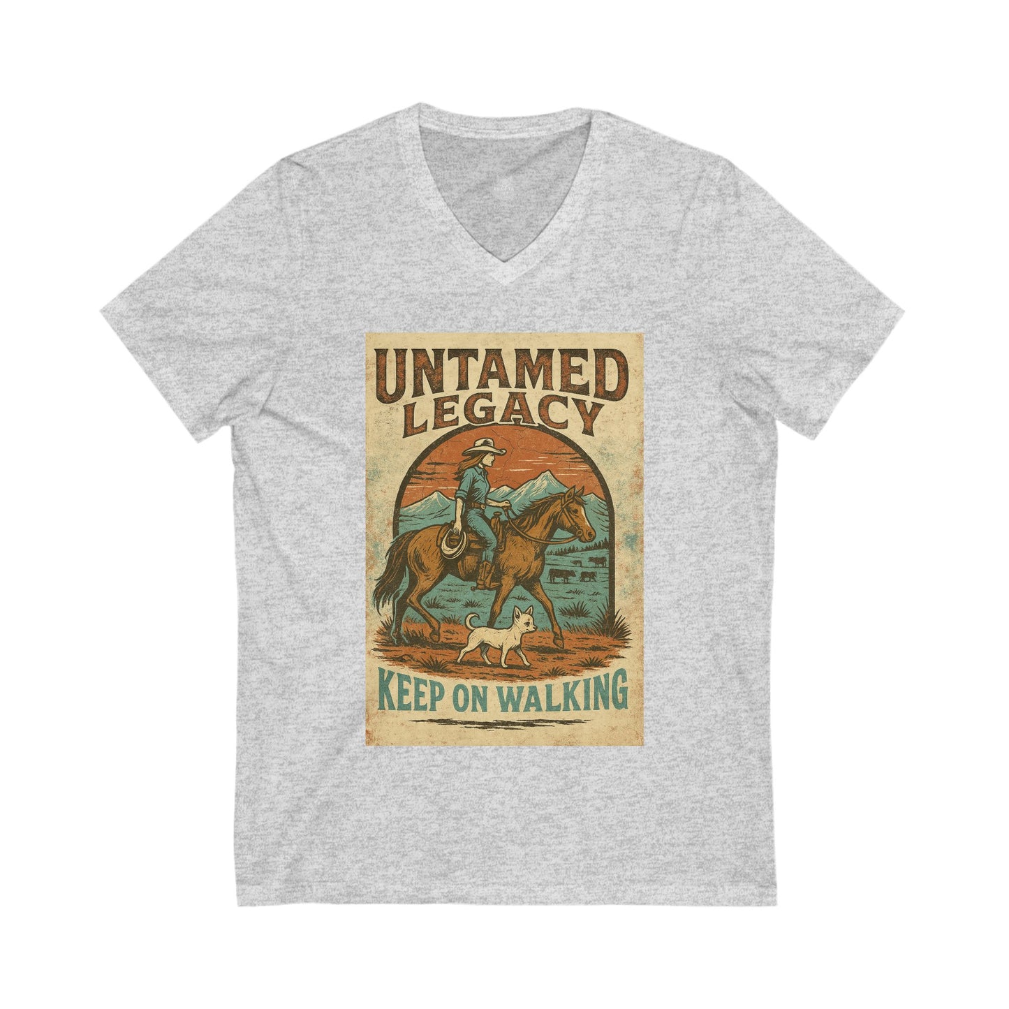 Chihuahua V-Neck Tee - Untamed Legacy Design