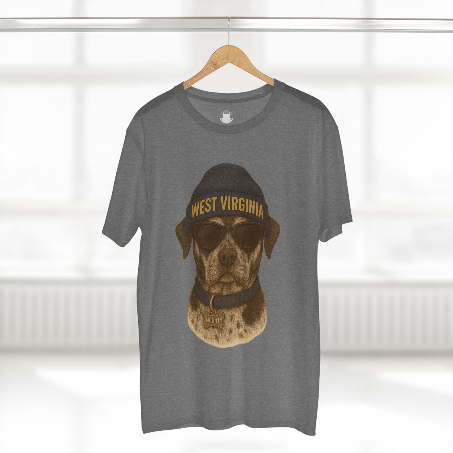 West Virginia Dog Graphic Tee, Cool Pet Lover Shirt, Casual Casual Wear, Fun Gift for Dog Owners, Summer Fashion