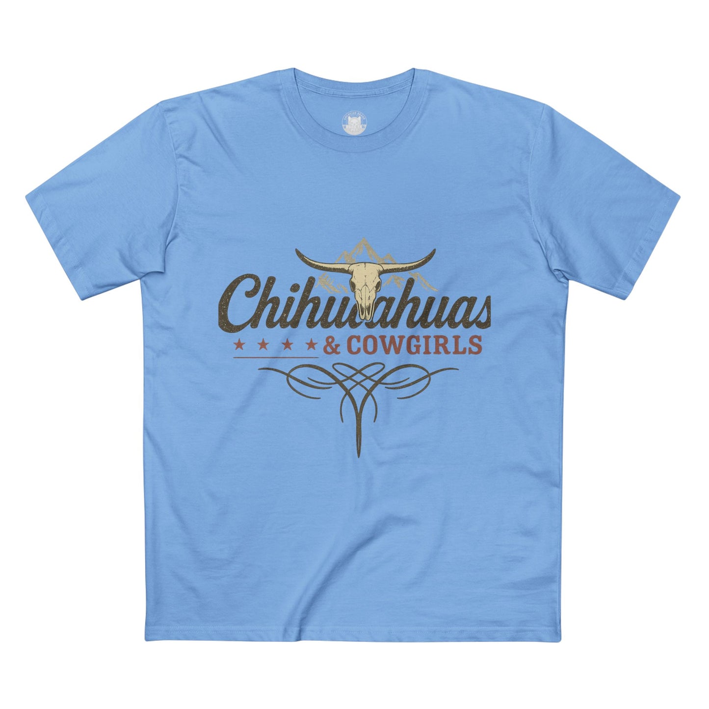 Chihuahuas & Cowgirls Tee, Casual Graphic Tee, Dog Lover Gift, Western Fashion Top, Birthday Gift, Country Style Apparel