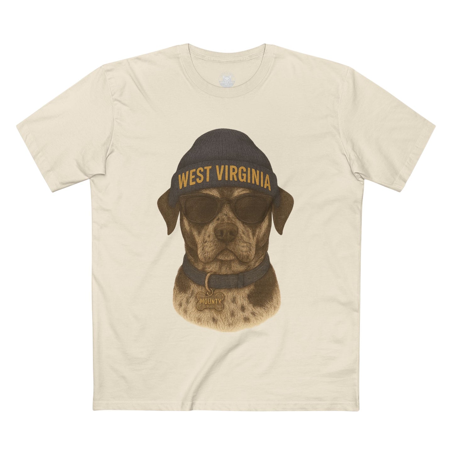 West Virginia Dog Graphic Tee, Cool Pet Lover Shirt, Casual Casual Wear, Fun Gift for Dog Owners, Summer Fashion
