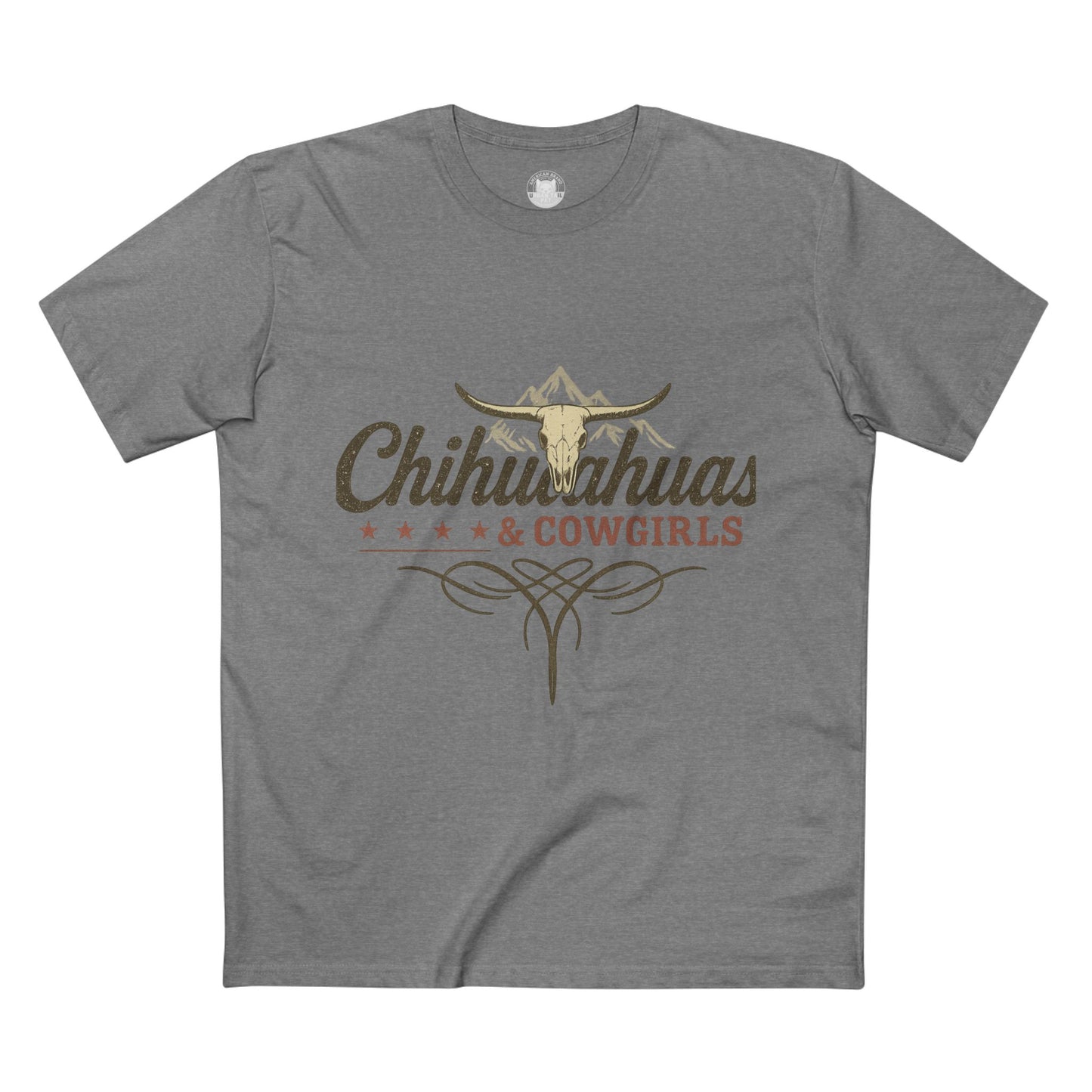 Chihuahuas & Cowgirls Tee, Casual Graphic Tee, Dog Lover Gift, Western Fashion Top, Birthday Gift, Country Style Apparel
