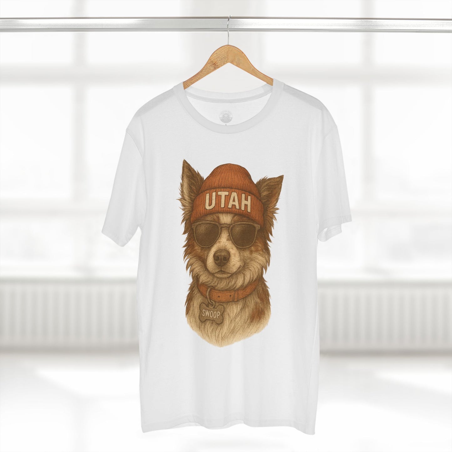 Cool Dog Utah T-Shirt, Pet Lover Tee, Casual Wear, Gift for Dog Owners, Summer Fashion, Unique Animal Art