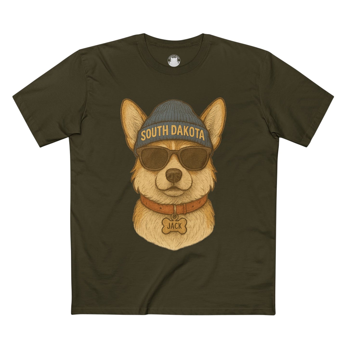 Cool Dog Graphic Tee, Corgi Lover T-Shirt, Fun Animal Humor Shirt, South Dakota Apparel, Gift for Pet Owners