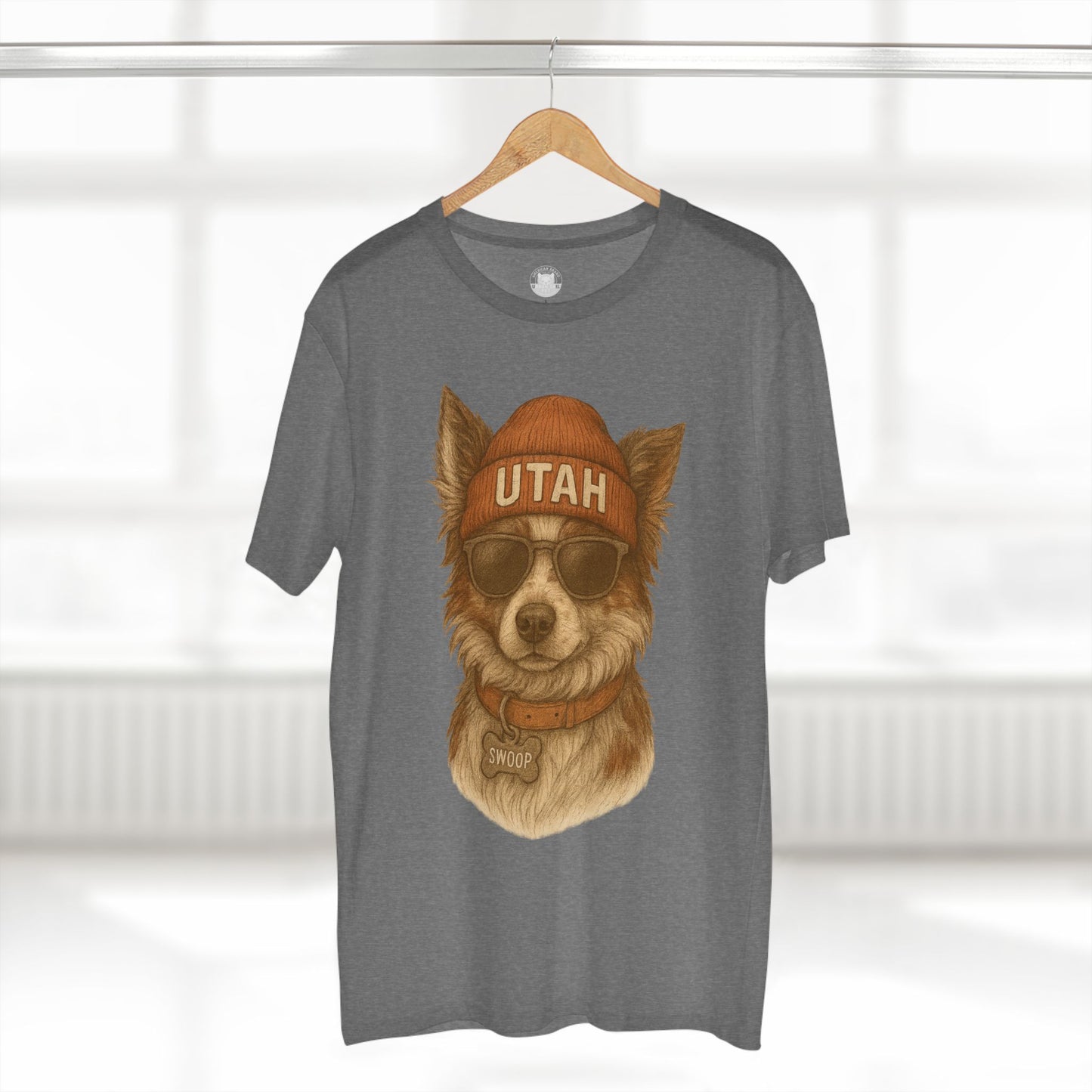 Cool Dog Utah T-Shirt, Pet Lover Tee, Casual Wear, Gift for Dog Owners, Summer Fashion, Unique Animal Art