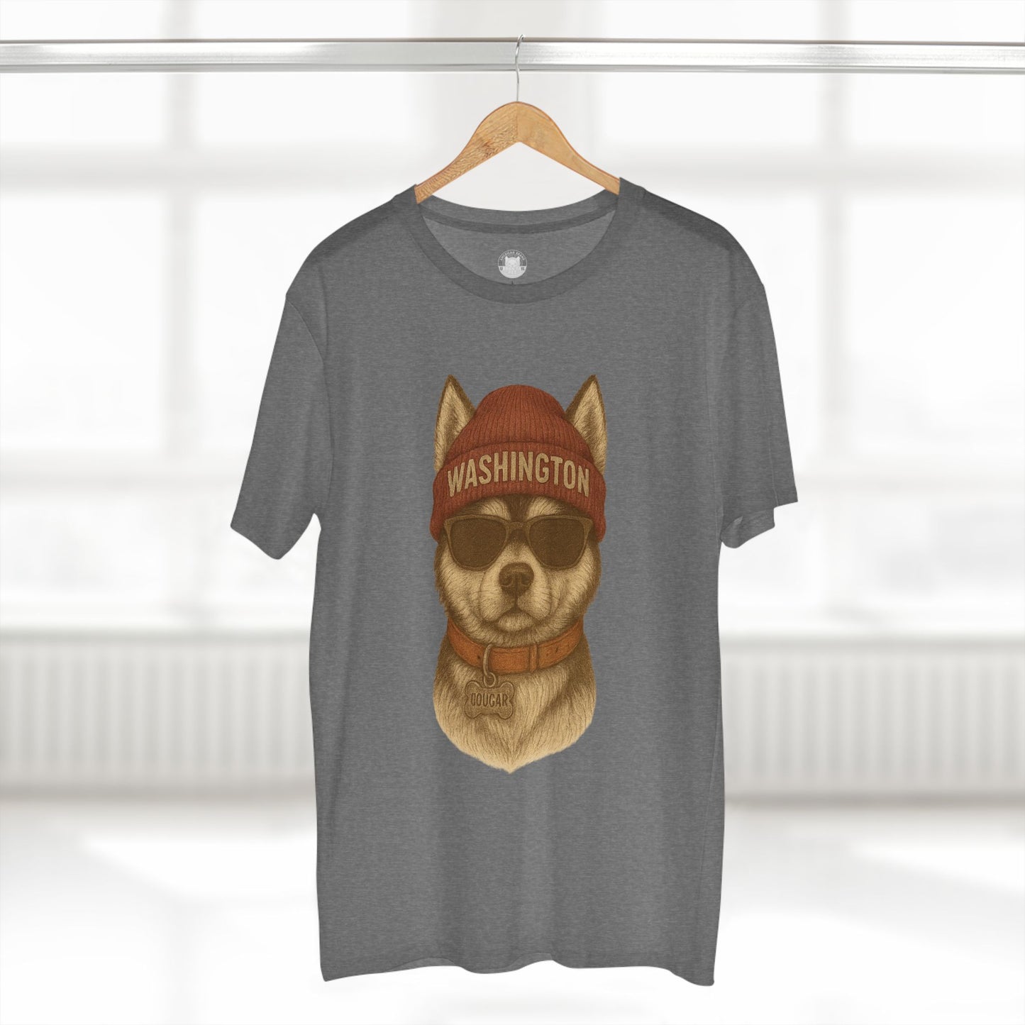 Cool Washington Husky Tee, Graphic T-Shirt, Dog Lover Gift, Casual Wear, Unique Animal Design, Summer Fashion