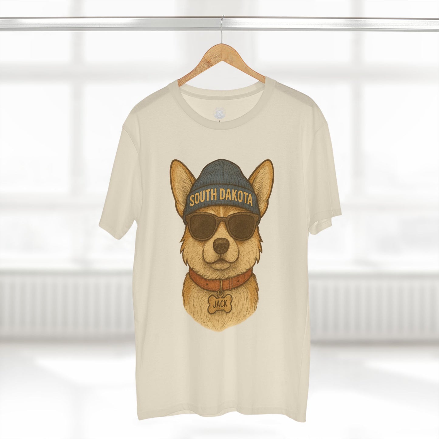 Cool Dog Graphic Tee, Corgi Lover T-Shirt, Fun Animal Humor Shirt, South Dakota Apparel, Gift for Pet Owners