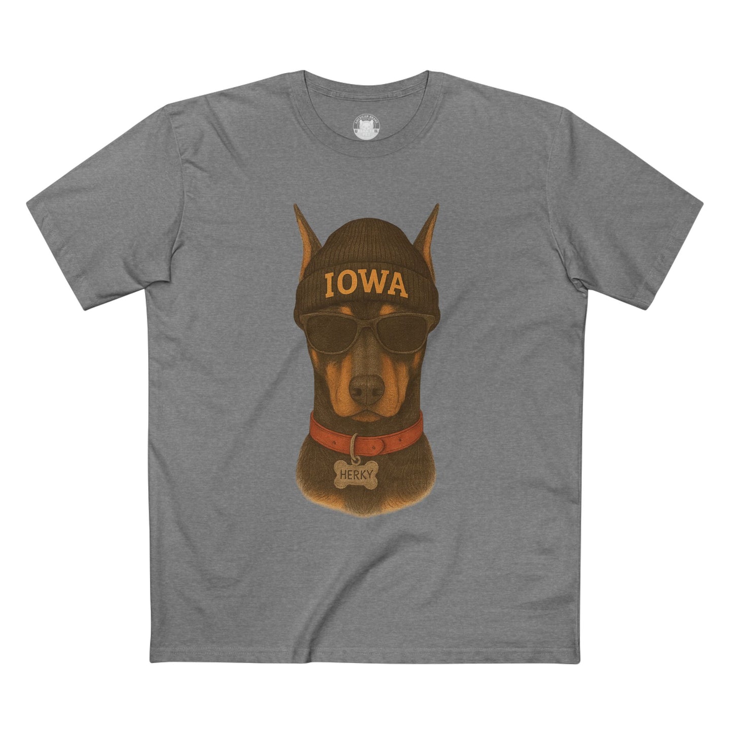 Iowa Dog Graphic Tee | Fun Pet Lover's Shirt, Dog Lover Gift, Casual Wear, Unique Graphic T-shirt