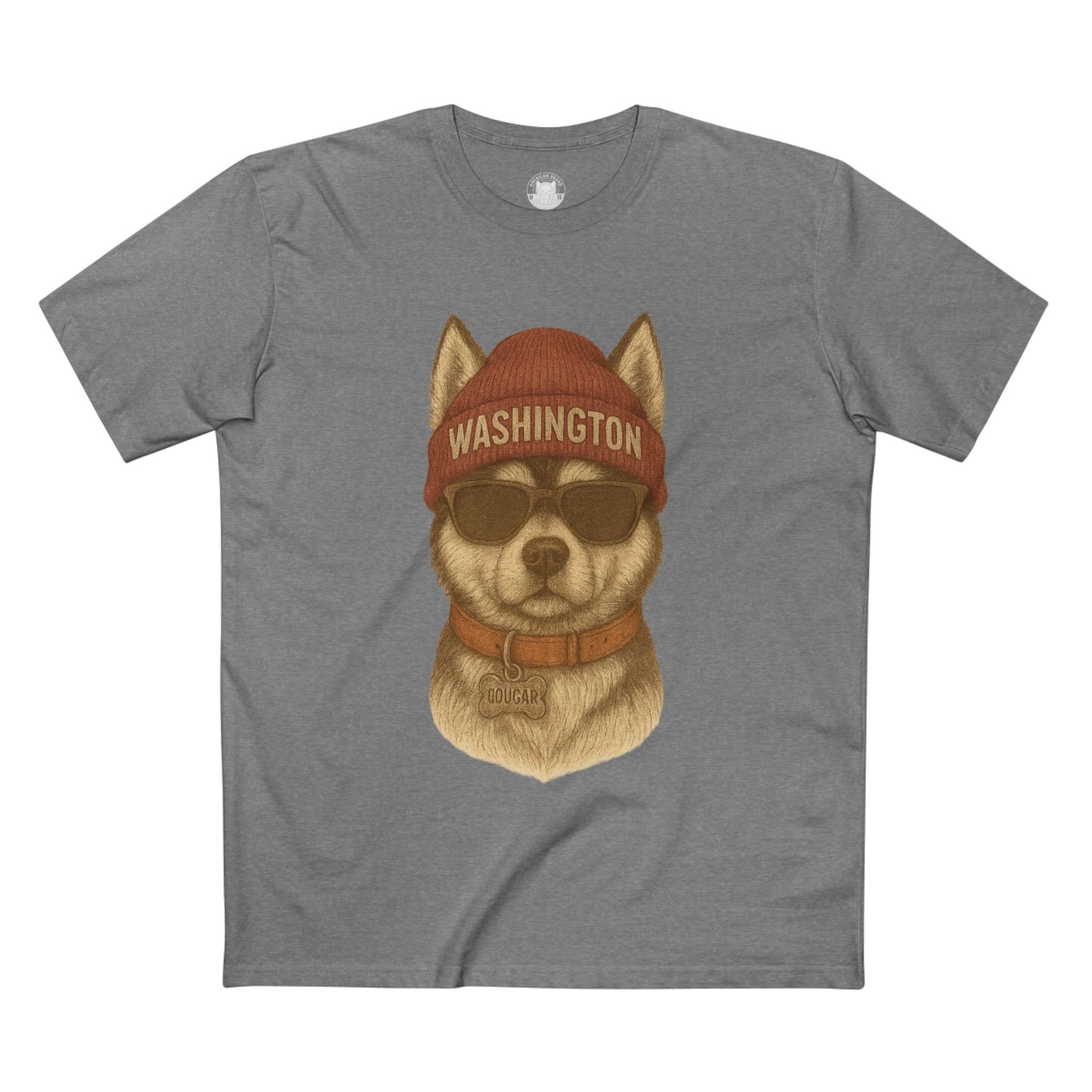 Cool Washington Husky Tee, Graphic T-Shirt, Dog Lover Gift, Casual Wear, Unique Animal Design, Summer Fashion