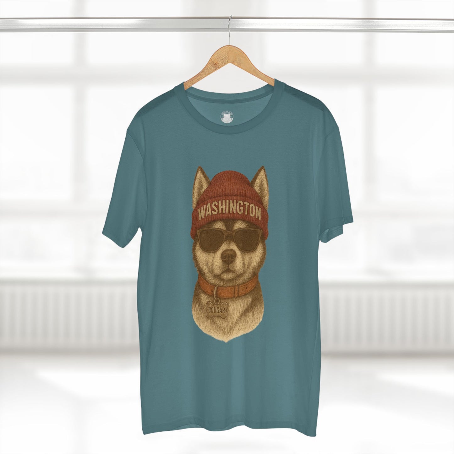 Cool Washington Husky Tee, Graphic T-Shirt, Dog Lover Gift, Casual Wear, Unique Animal Design, Summer Fashion