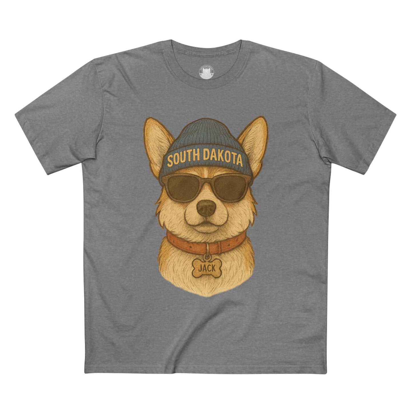 Cool Dog Graphic Tee, Corgi Lover T-Shirt, Fun Animal Humor Shirt, South Dakota Apparel, Gift for Pet Owners