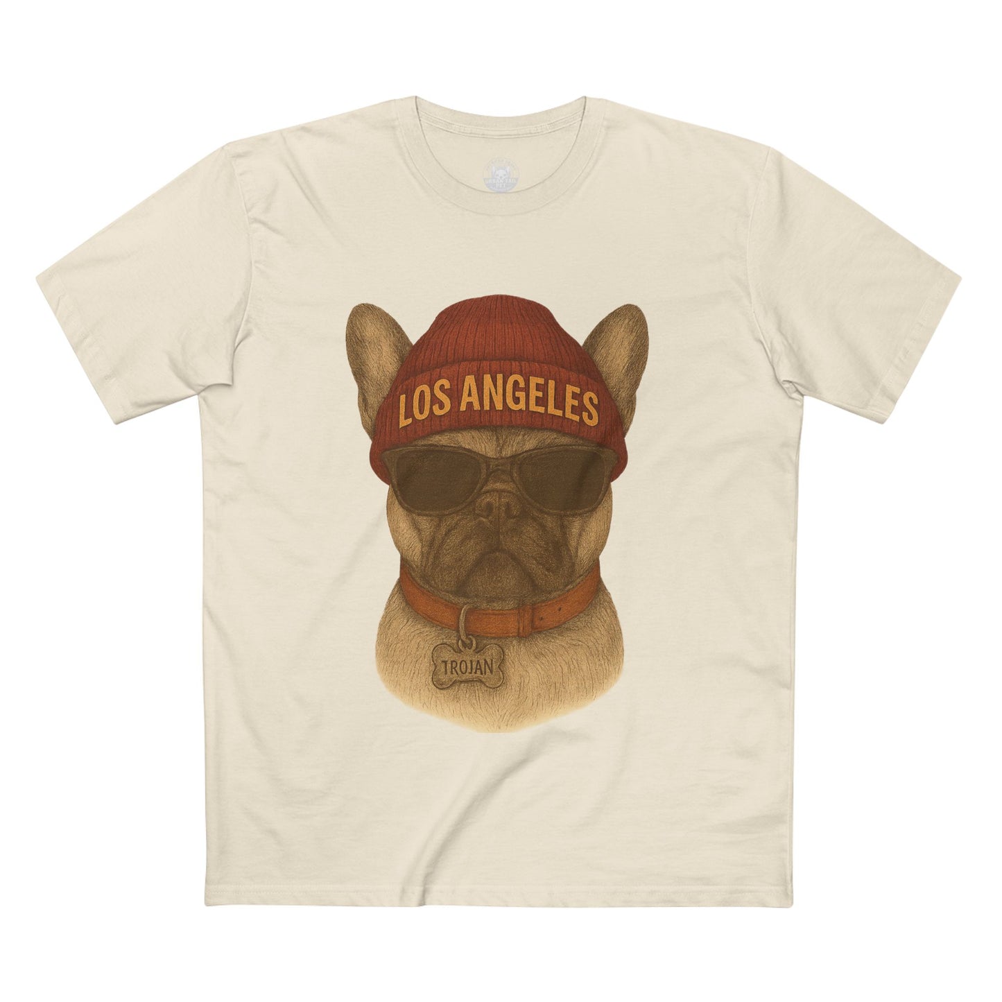 Los Angeles French Bulldog Tee, Trendy Pet Lover Shirt, Unique Gift for Dog Owners, Casual Tee for Every Occasion, Summer Fashion