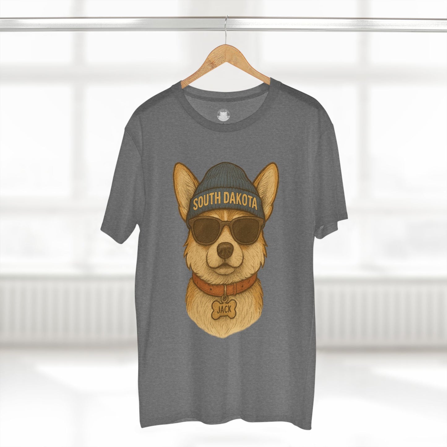 Cool Dog Graphic Tee, Corgi Lover T-Shirt, Fun Animal Humor Shirt, South Dakota Apparel, Gift for Pet Owners