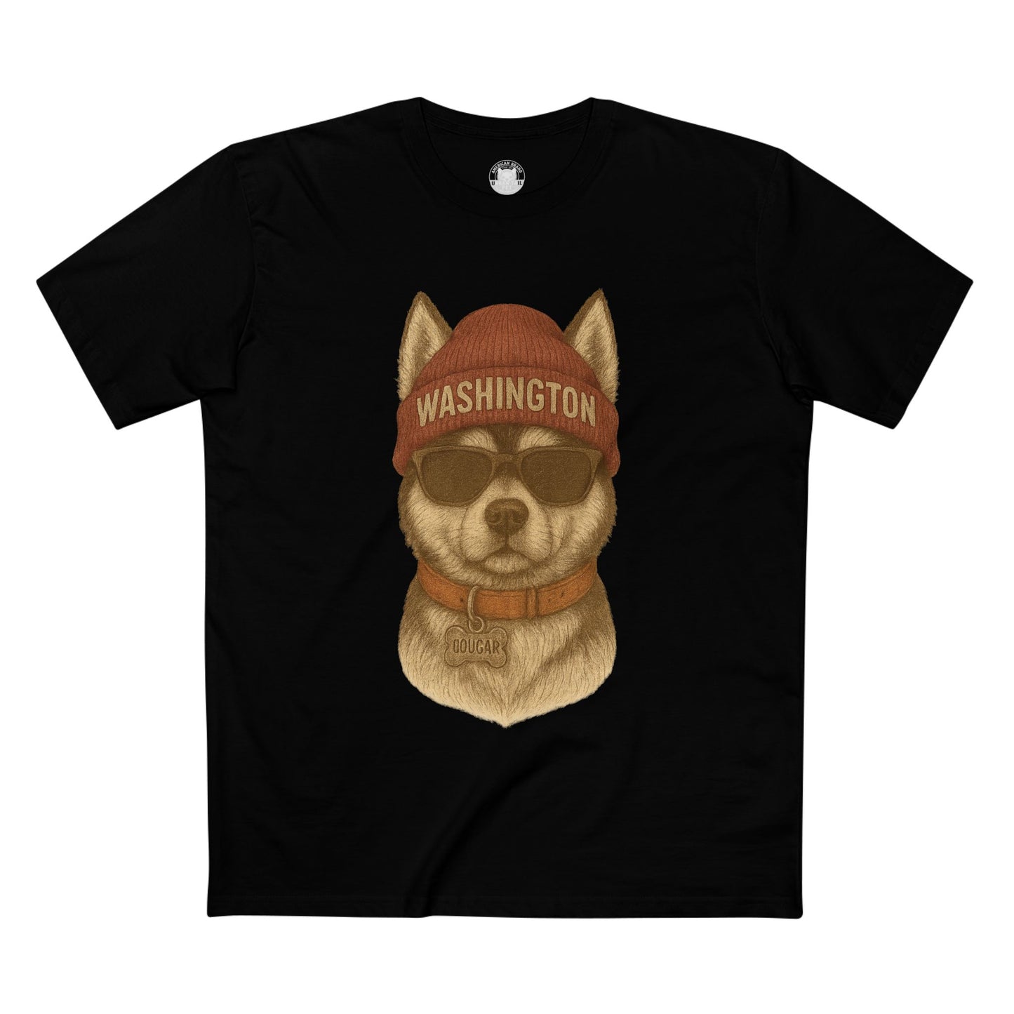 Cool Washington Husky Tee, Graphic T-Shirt, Dog Lover Gift, Casual Wear, Unique Animal Design, Summer Fashion
