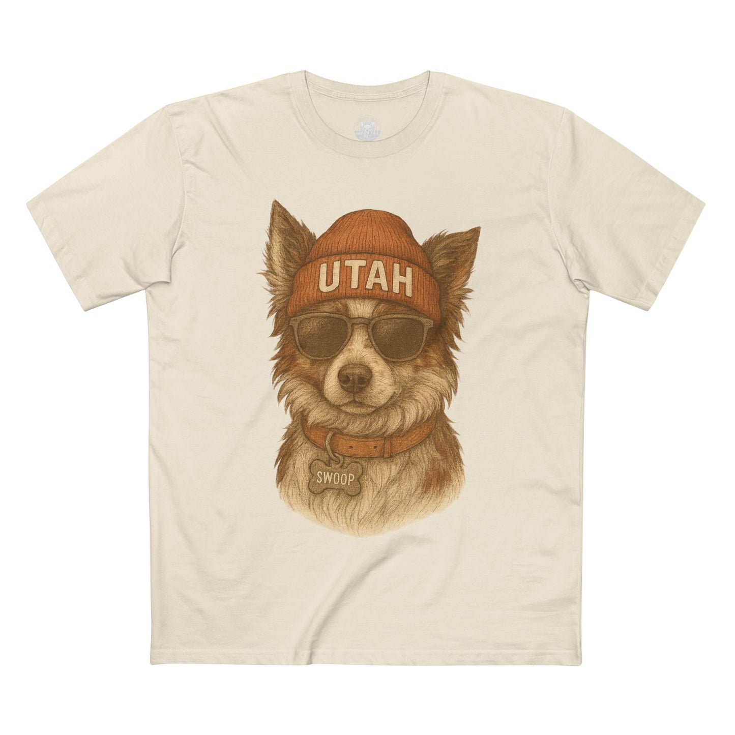 Cool Dog Utah T-Shirt, Pet Lover Tee, Casual Wear, Gift for Dog Owners, Summer Fashion, Unique Animal Art
