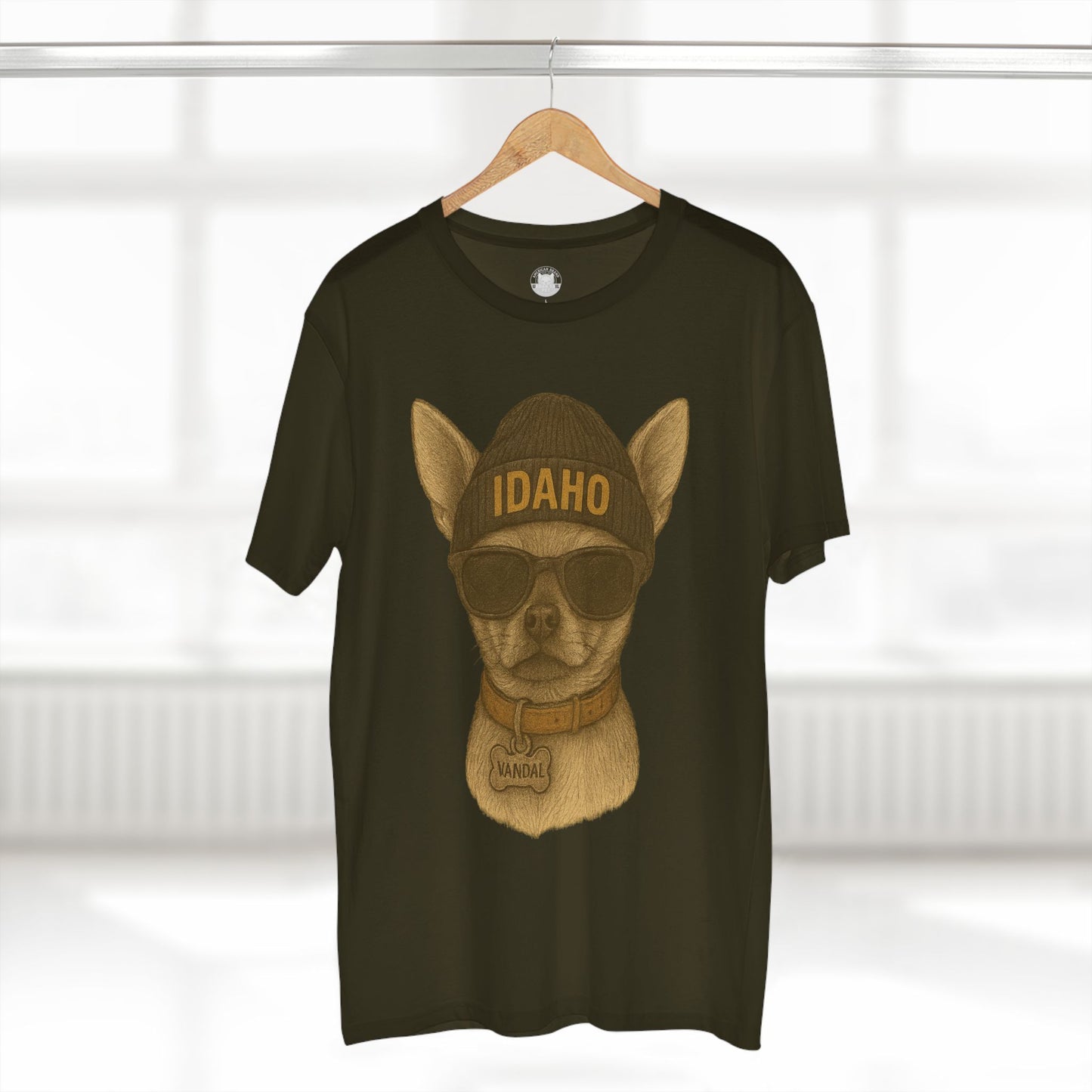 Cool Idaho Dog Tee, Pet Lover Shirt, Funny Animal Top, Idaho Pride Gift, Casual Everyday Wear, Dog Mom Apparel