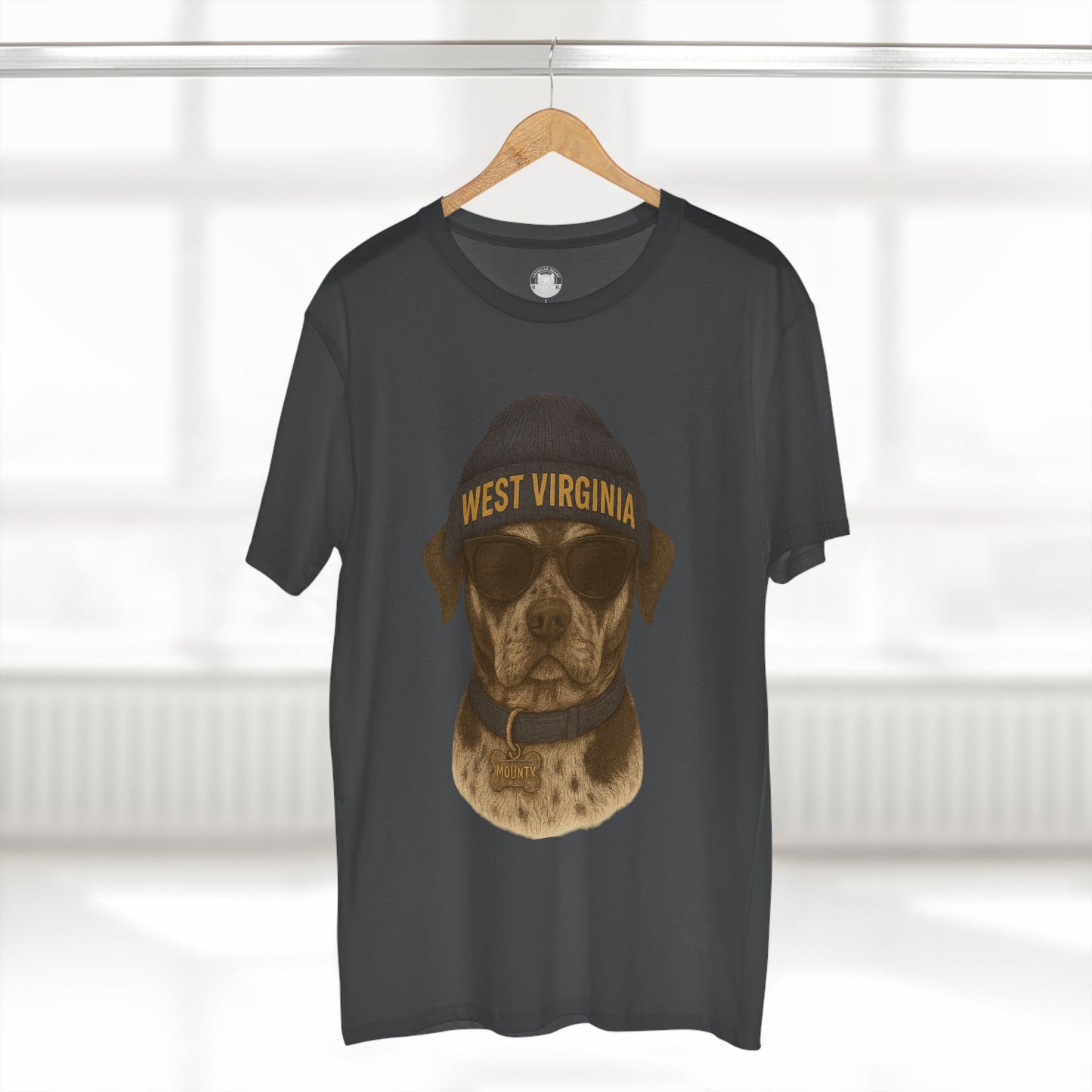 West Virginia Dog Graphic Tee, Cool Pet Lover Shirt, Casual Casual Wear, Fun Gift for Dog Owners, Summer Fashion