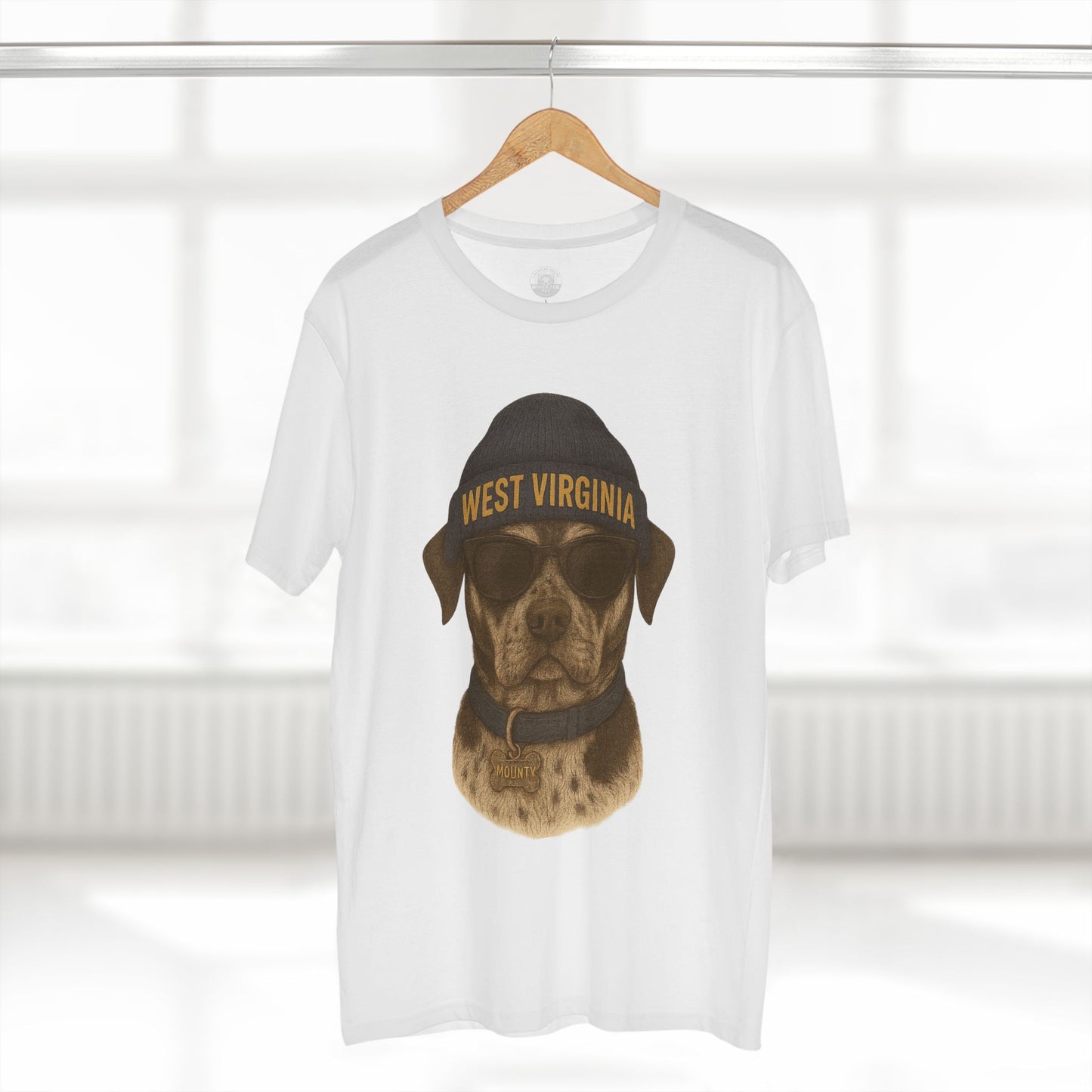 West Virginia Dog Graphic Tee, Cool Pet Lover Shirt, Casual Casual Wear, Fun Gift for Dog Owners, Summer Fashion