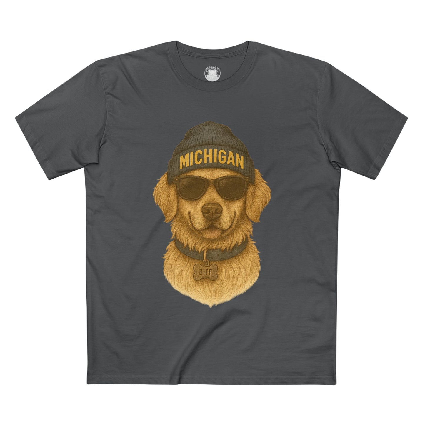Michigan Dog Graphic Tee, Funny Pet Lover Shirt, Cute Dog Apparel, Gift for Dog Owners, Casual Everyday Wear