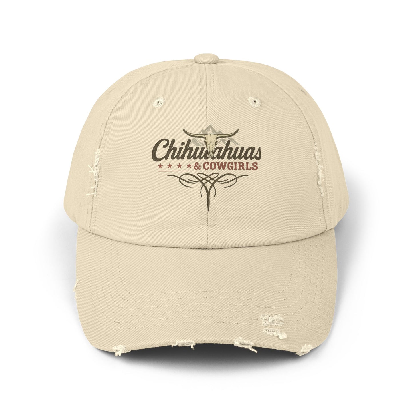 Distressed Cap - Chihuahuas and Cowgirls