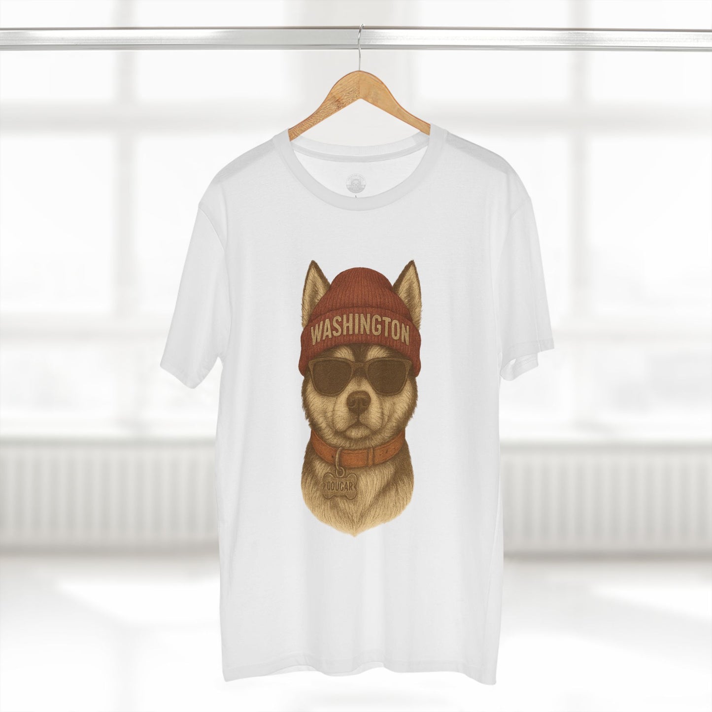 Cool Washington Husky Tee, Graphic T-Shirt, Dog Lover Gift, Casual Wear, Unique Animal Design, Summer Fashion