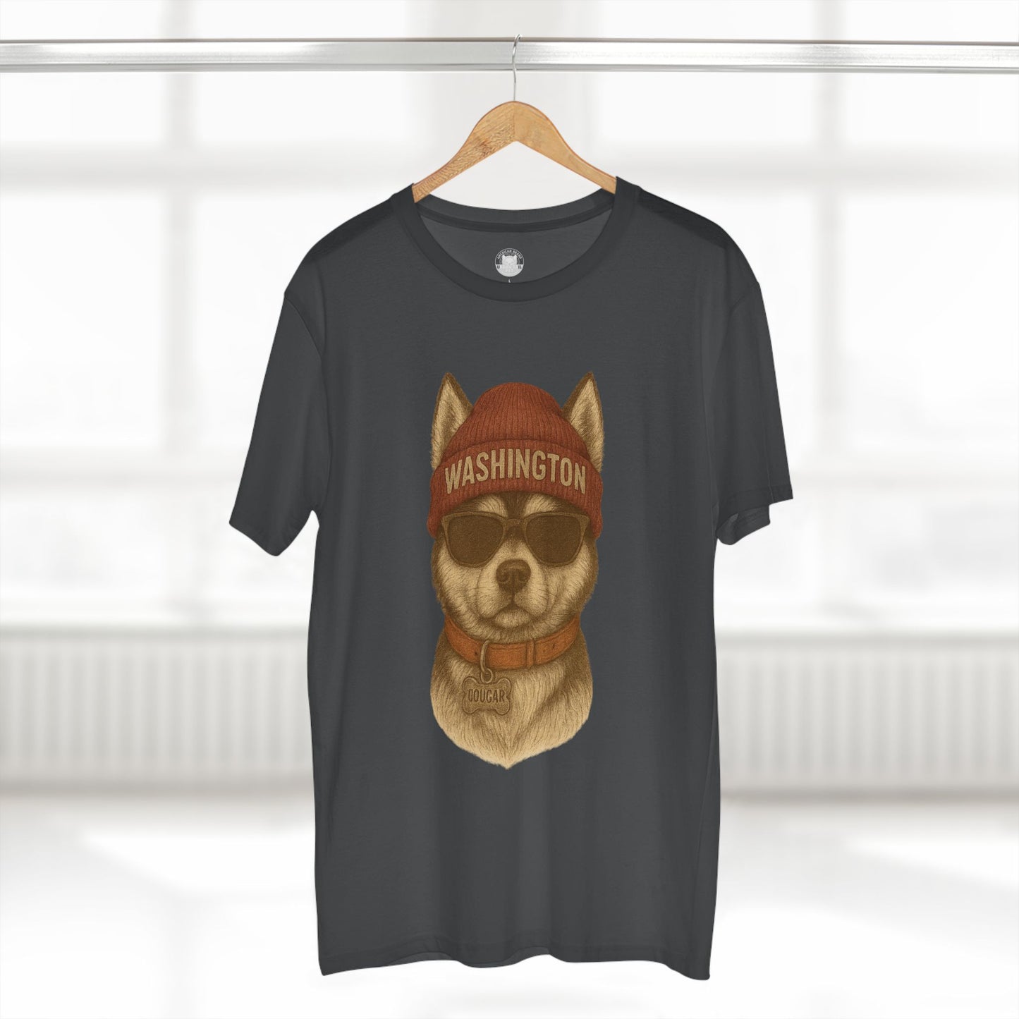 Cool Washington Husky Tee, Graphic T-Shirt, Dog Lover Gift, Casual Wear, Unique Animal Design, Summer Fashion