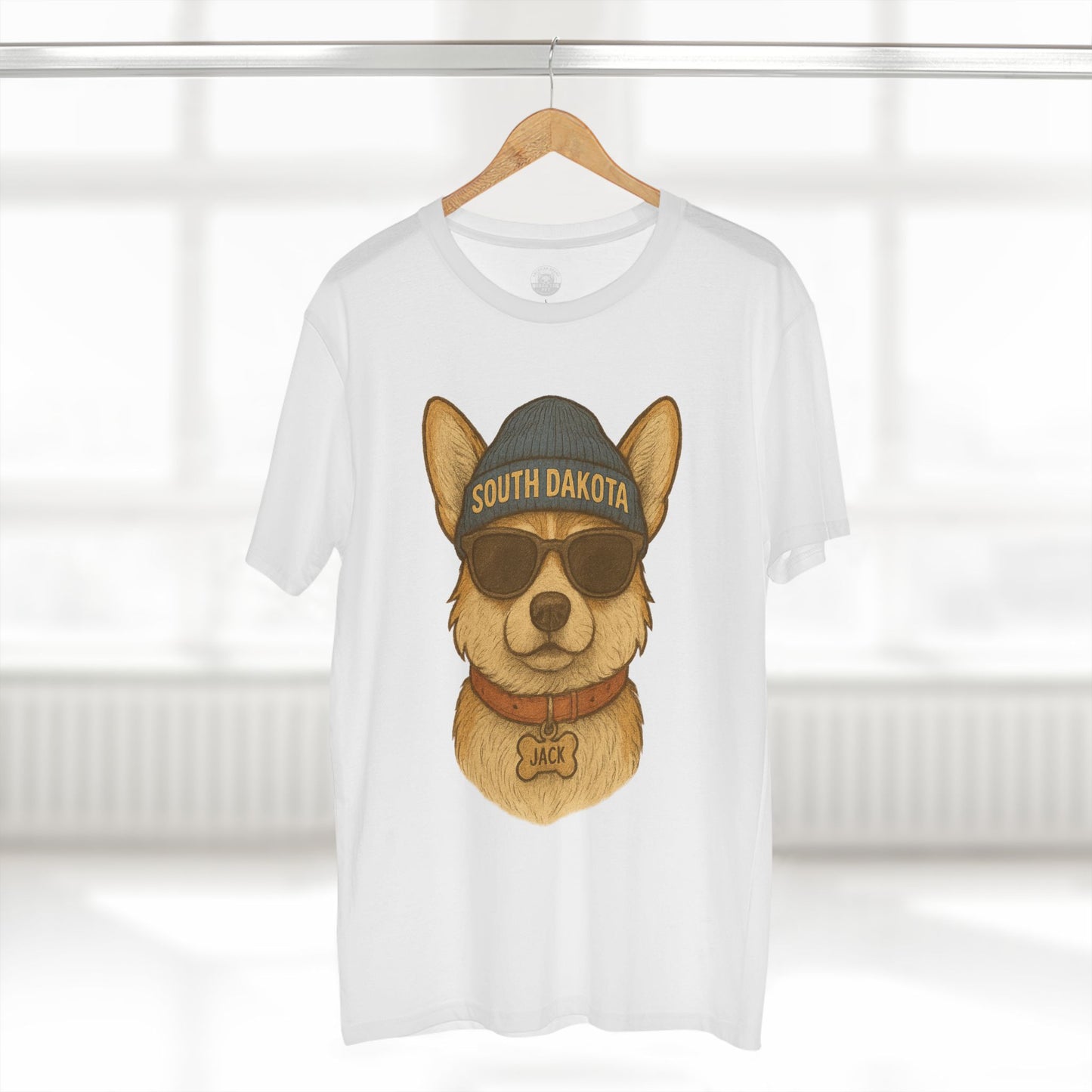 Cool Dog Graphic Tee, Corgi Lover T-Shirt, Fun Animal Humor Shirt, South Dakota Apparel, Gift for Pet Owners