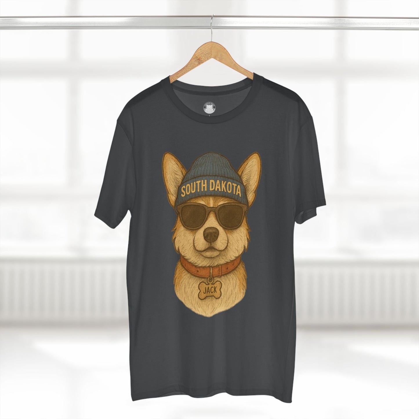 Cool Dog Graphic Tee, Corgi Lover T-Shirt, Fun Animal Humor Shirt, South Dakota Apparel, Gift for Pet Owners