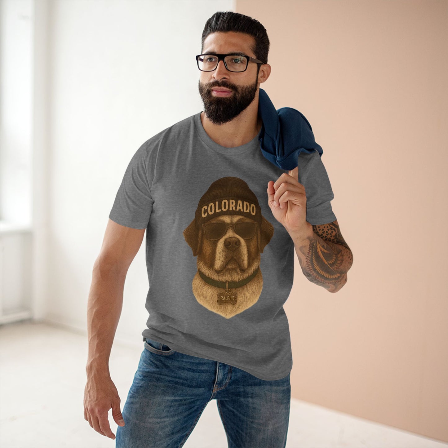 Colorado Dog Graphic Tee, Casual Shirt for Dog Lovers, Fun Gift for Pet Owners, Outdoor Adventure Apparel