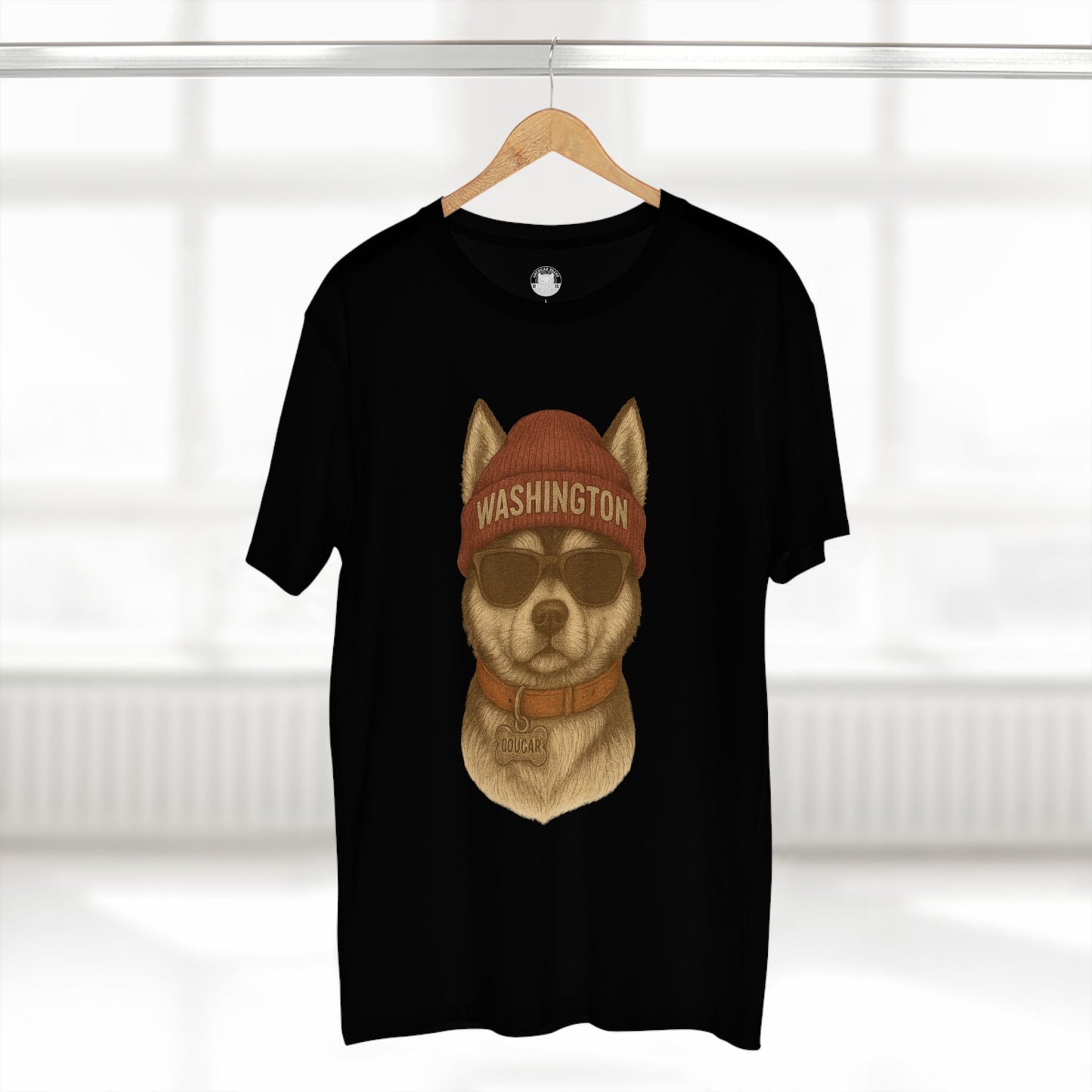 Cool Washington Husky Tee, Graphic T-Shirt, Dog Lover Gift, Casual Wear, Unique Animal Design, Summer Fashion