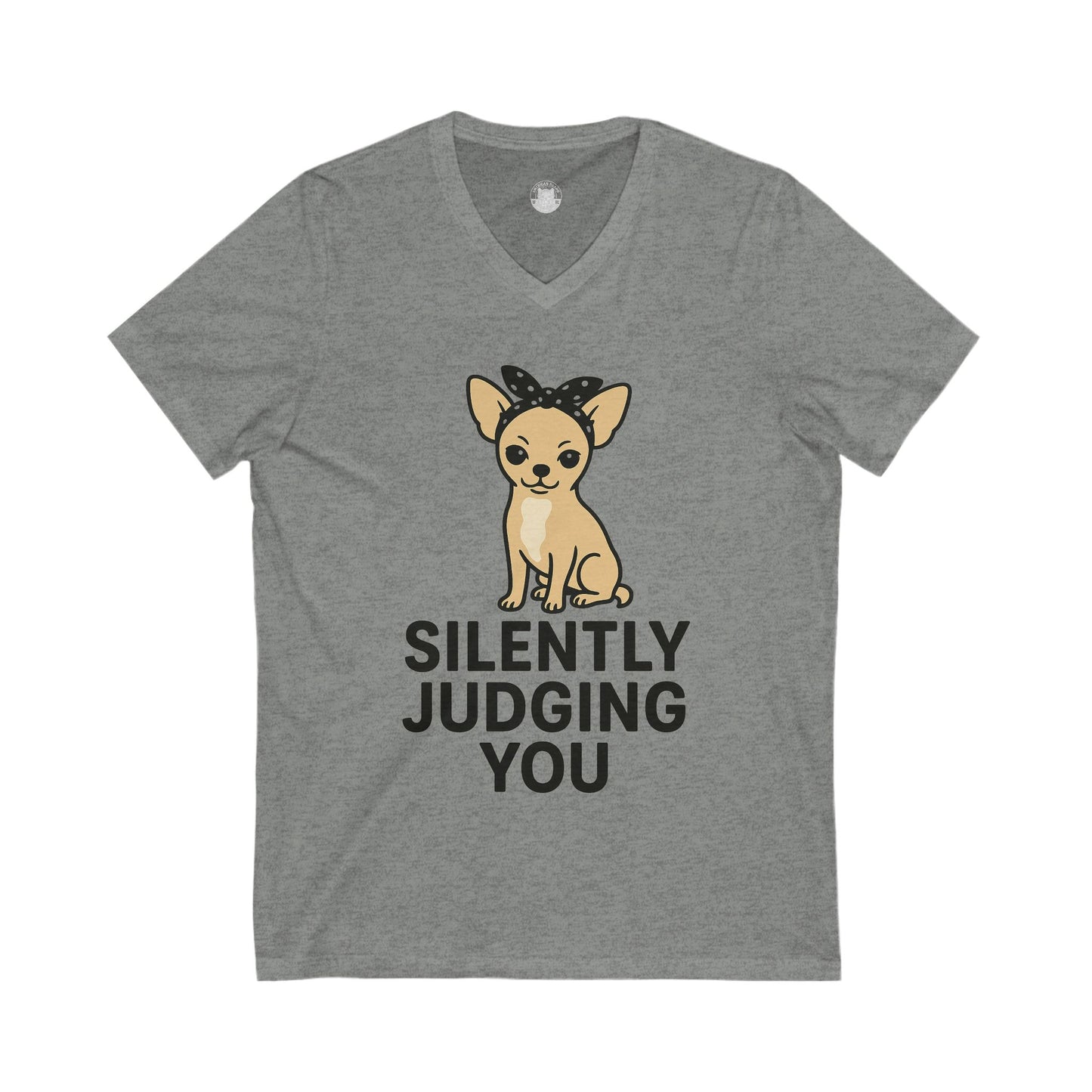 Silently Judging You chihuahua v-neck t-shirt