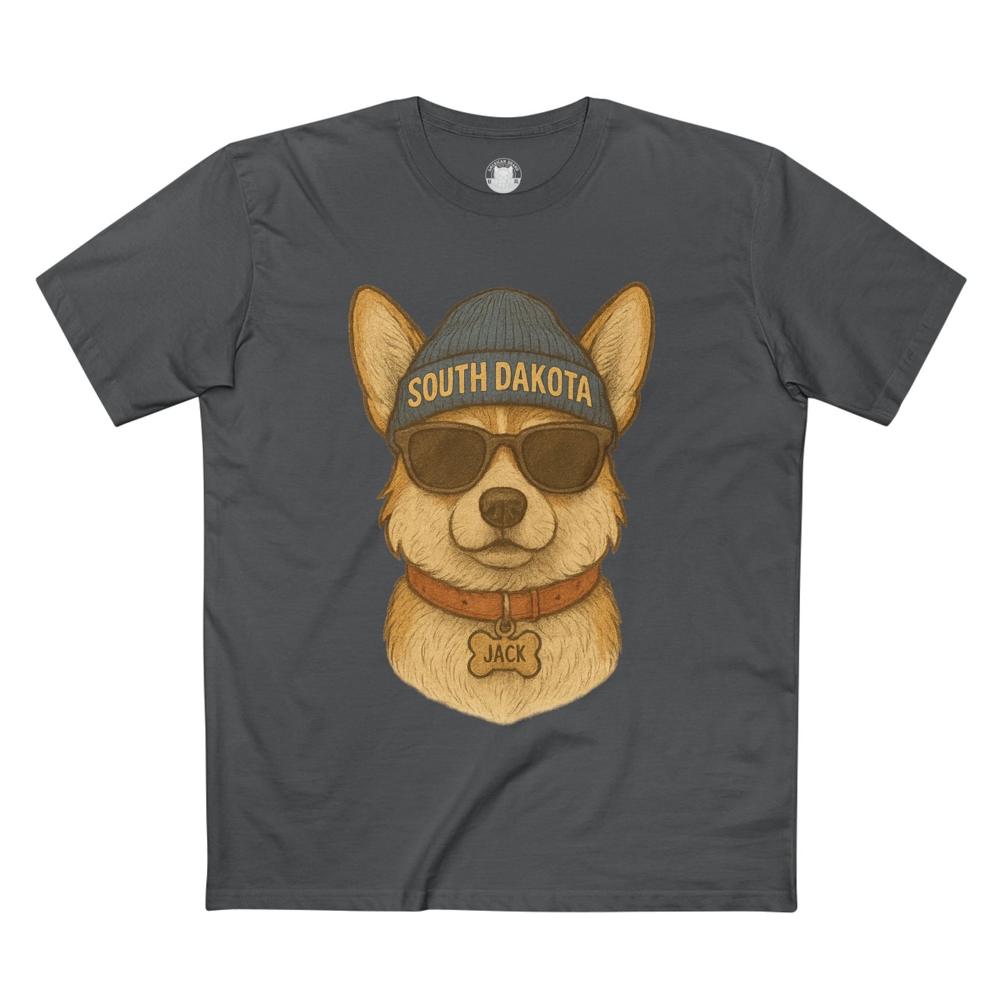 Cool Dog Graphic Tee, Corgi Lover T-Shirt, Fun Animal Humor Shirt, South Dakota Apparel, Gift for Pet Owners