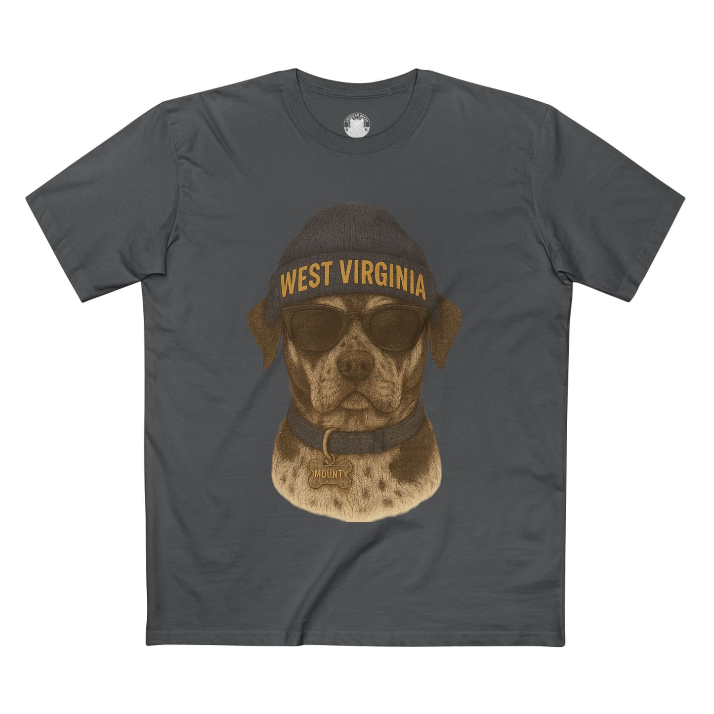 West Virginia Dog Graphic Tee, Cool Pet Lover Shirt, Casual Casual Wear, Fun Gift for Dog Owners, Summer Fashion