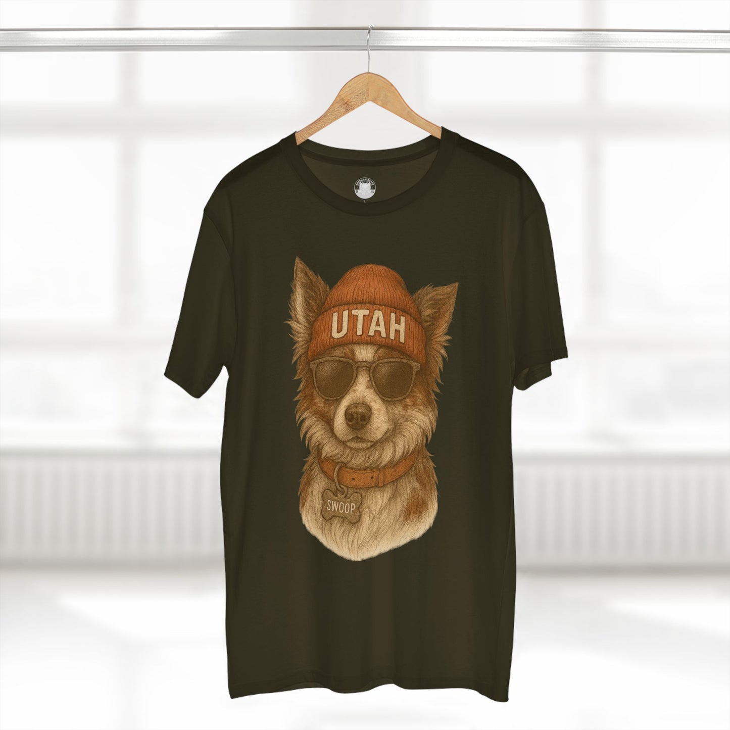 Cool Dog Utah T-Shirt, Pet Lover Tee, Casual Wear, Gift for Dog Owners, Summer Fashion, Unique Animal Art