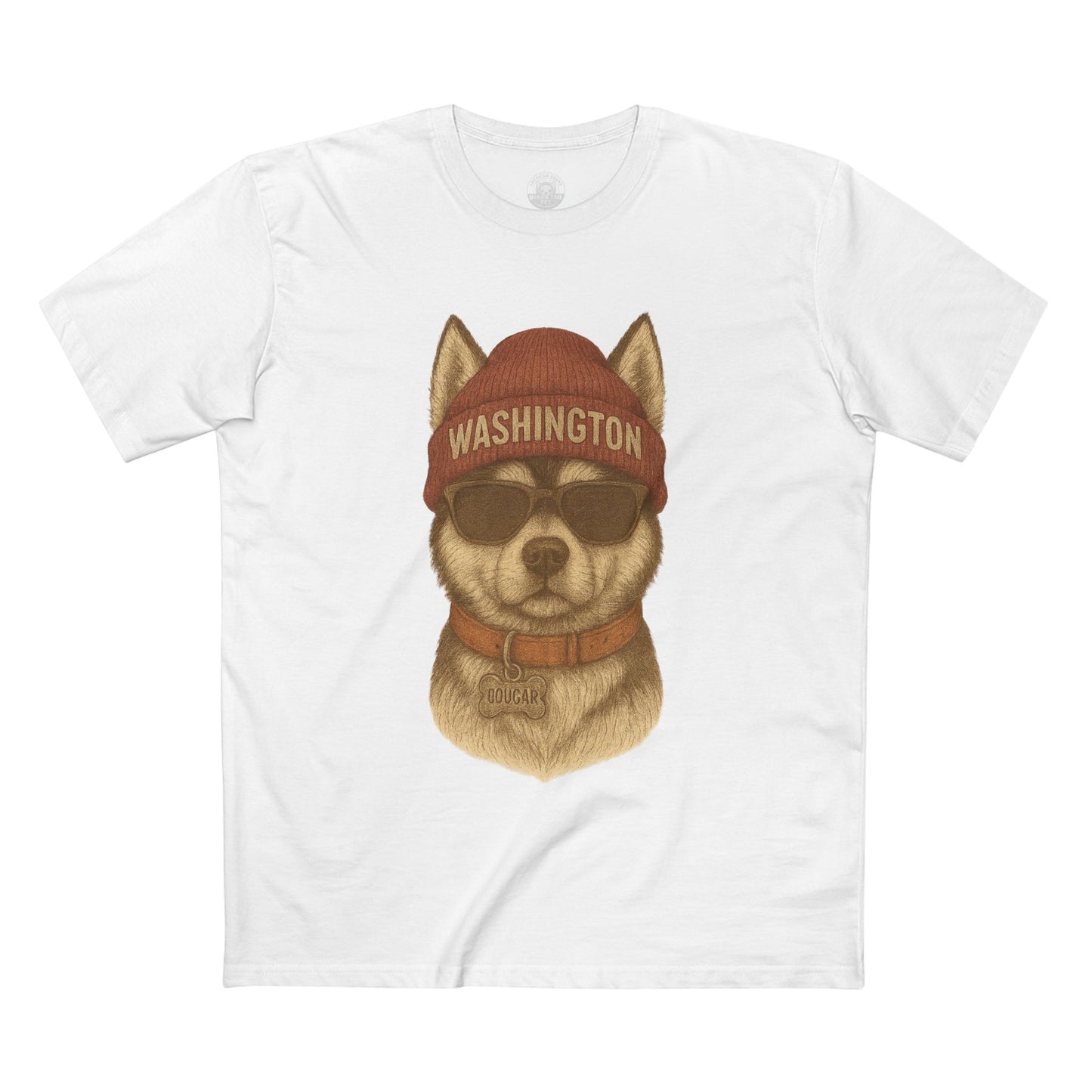 Cool Washington Husky Tee, Graphic T-Shirt, Dog Lover Gift, Casual Wear, Unique Animal Design, Summer Fashion