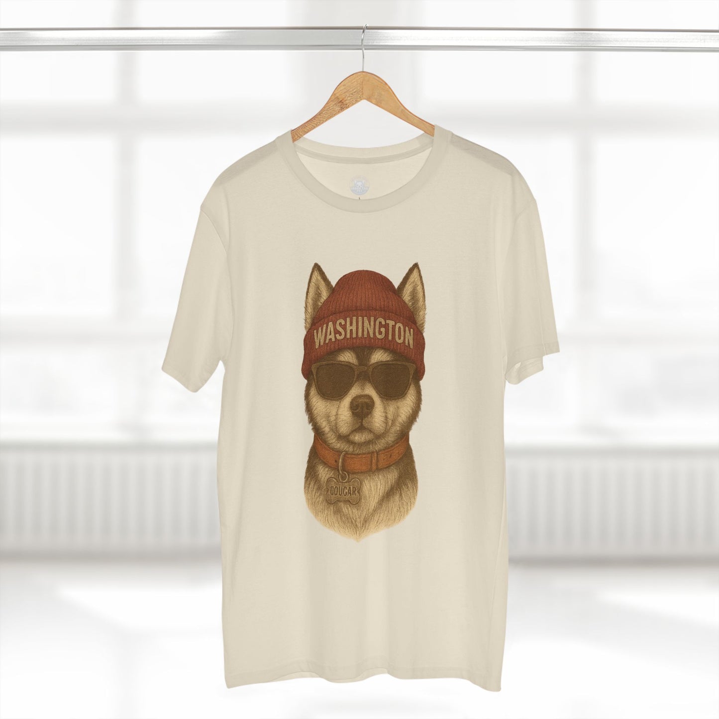 Cool Washington Husky Tee, Graphic T-Shirt, Dog Lover Gift, Casual Wear, Unique Animal Design, Summer Fashion
