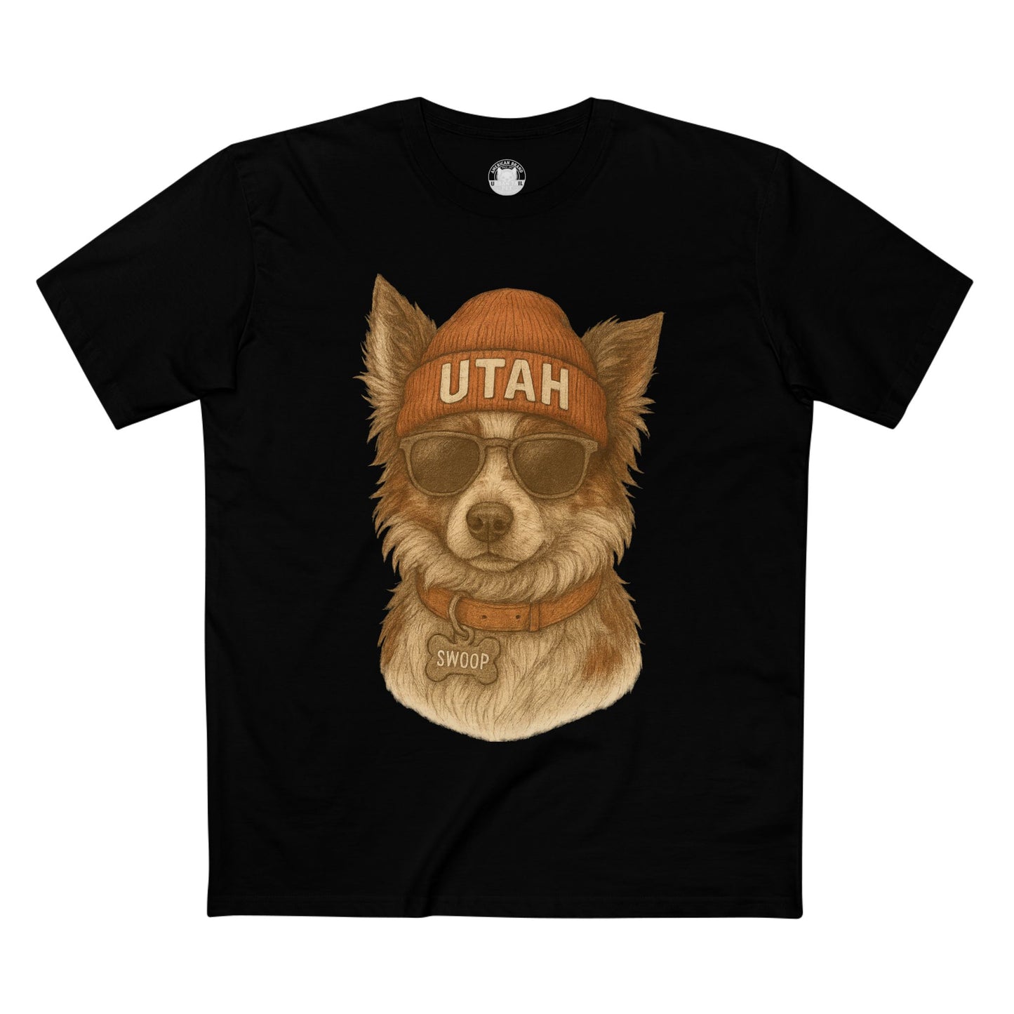 Cool Dog Utah T-Shirt, Pet Lover Tee, Casual Wear, Gift for Dog Owners, Summer Fashion, Unique Animal Art