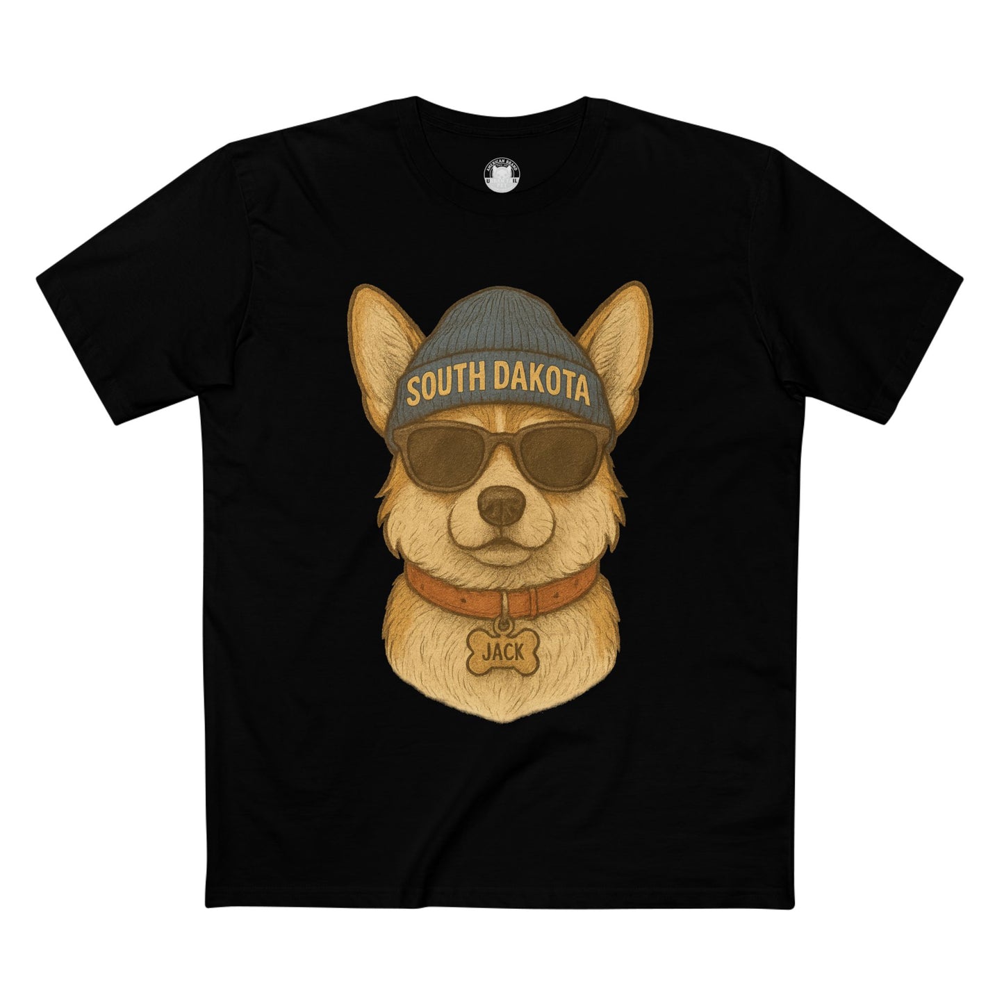 Cool Dog Graphic Tee, Corgi Lover T-Shirt, Fun Animal Humor Shirt, South Dakota Apparel, Gift for Pet Owners