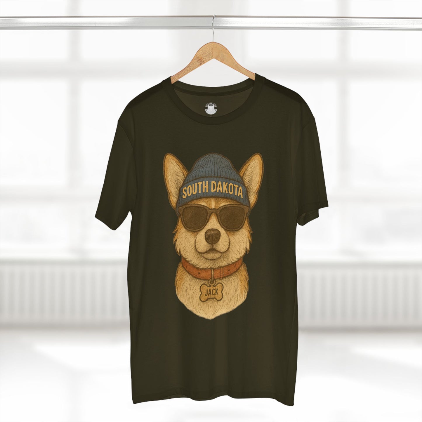 Cool Dog Graphic Tee, Corgi Lover T-Shirt, Fun Animal Humor Shirt, South Dakota Apparel, Gift for Pet Owners