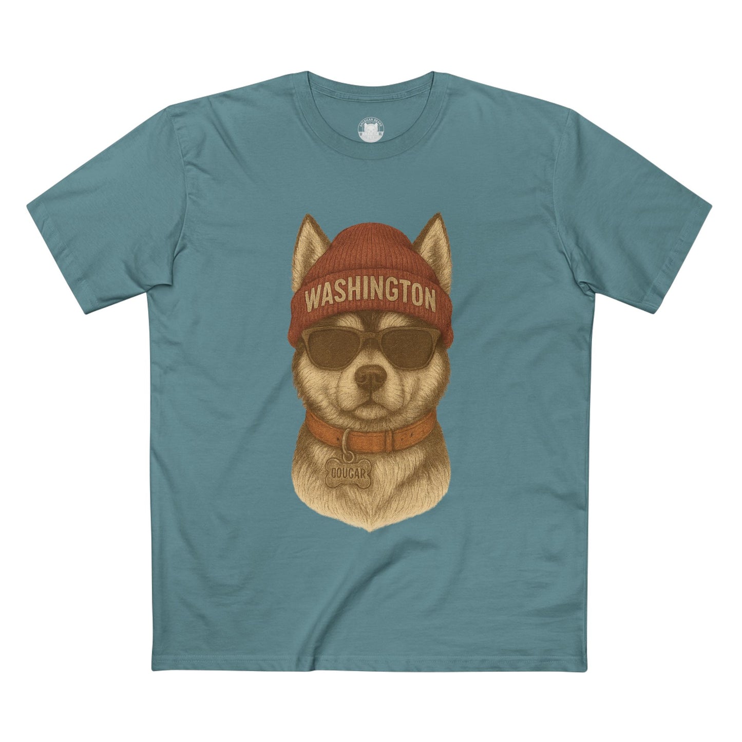 Cool Washington Husky Tee, Graphic T-Shirt, Dog Lover Gift, Casual Wear, Unique Animal Design, Summer Fashion