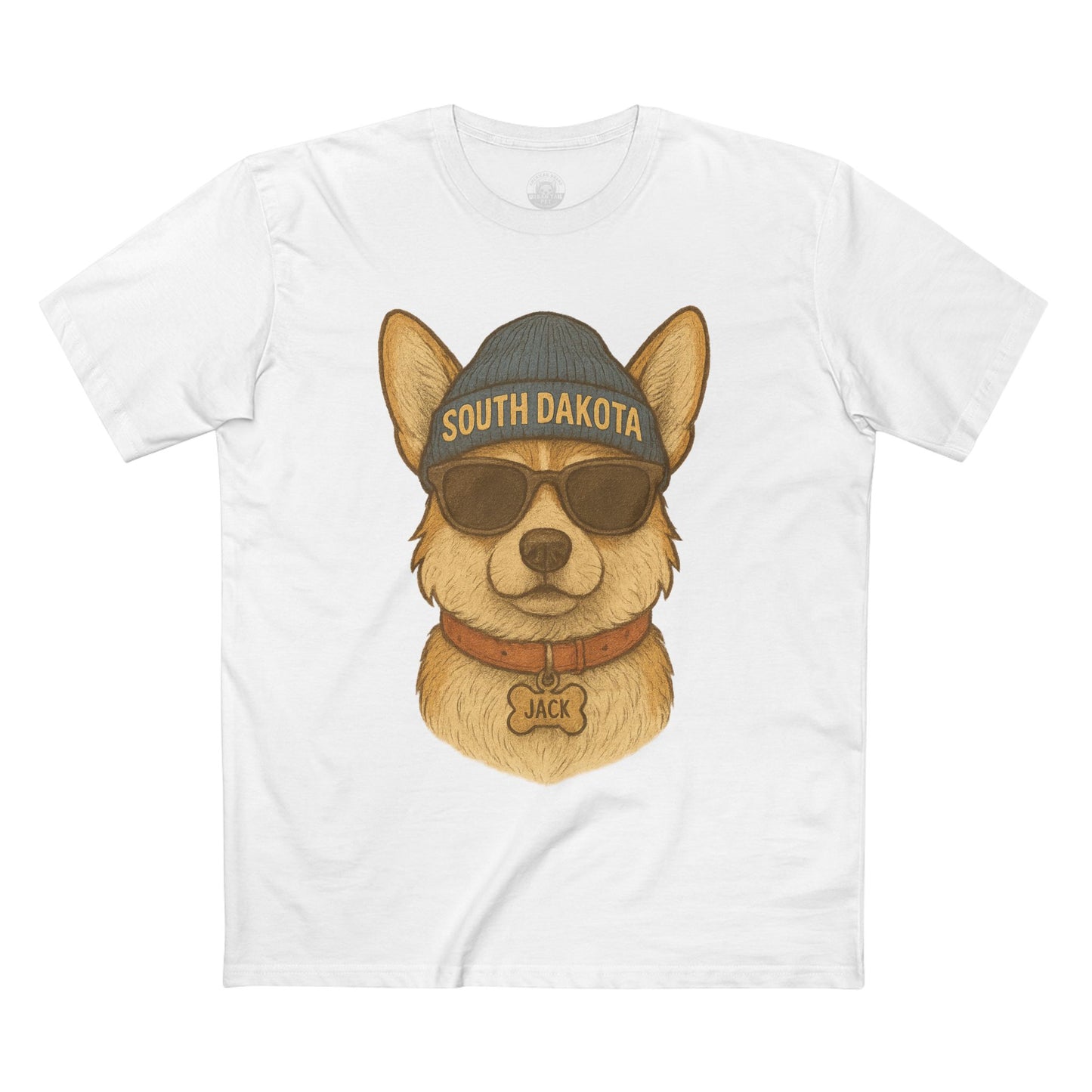 Cool Dog Graphic Tee, Corgi Lover T-Shirt, Fun Animal Humor Shirt, South Dakota Apparel, Gift for Pet Owners