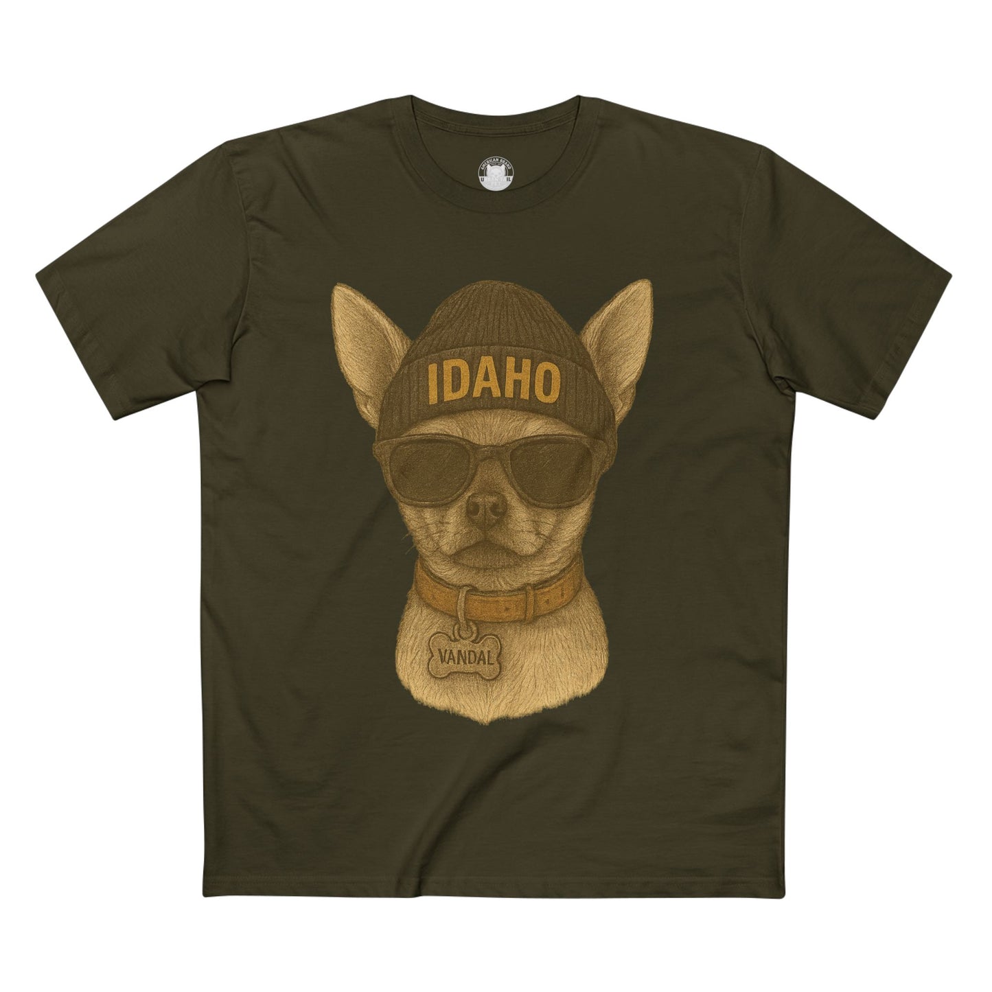 Cool Idaho Dog Tee, Pet Lover Shirt, Funny Animal Top, Idaho Pride Gift, Casual Everyday Wear, Dog Mom Apparel