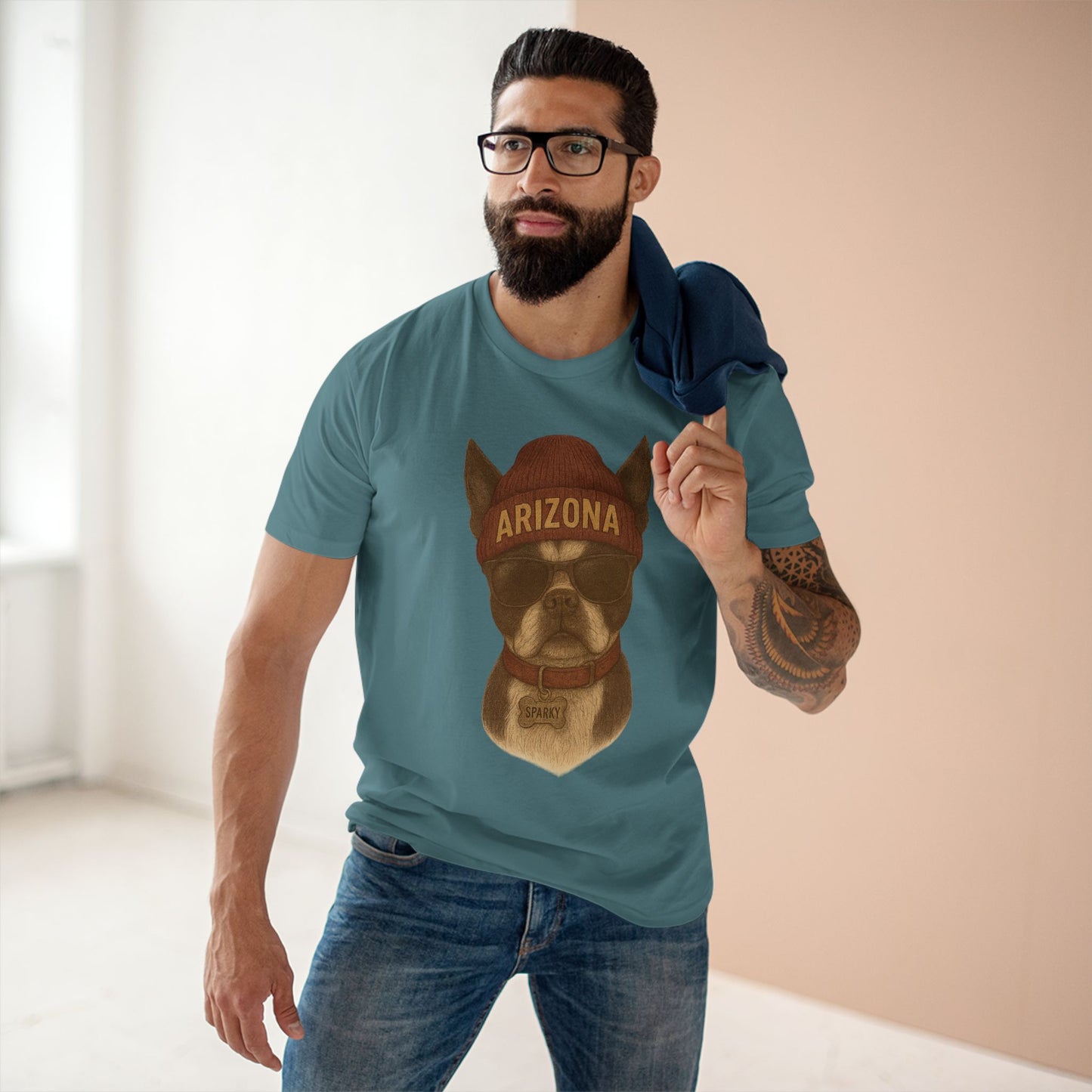 Arizona Dog Graphic Tee, Cute Pet Lover Shirt, Casual Wear, Gift for Dog Owners, Arizona Merchandise, Animal Lover Gift