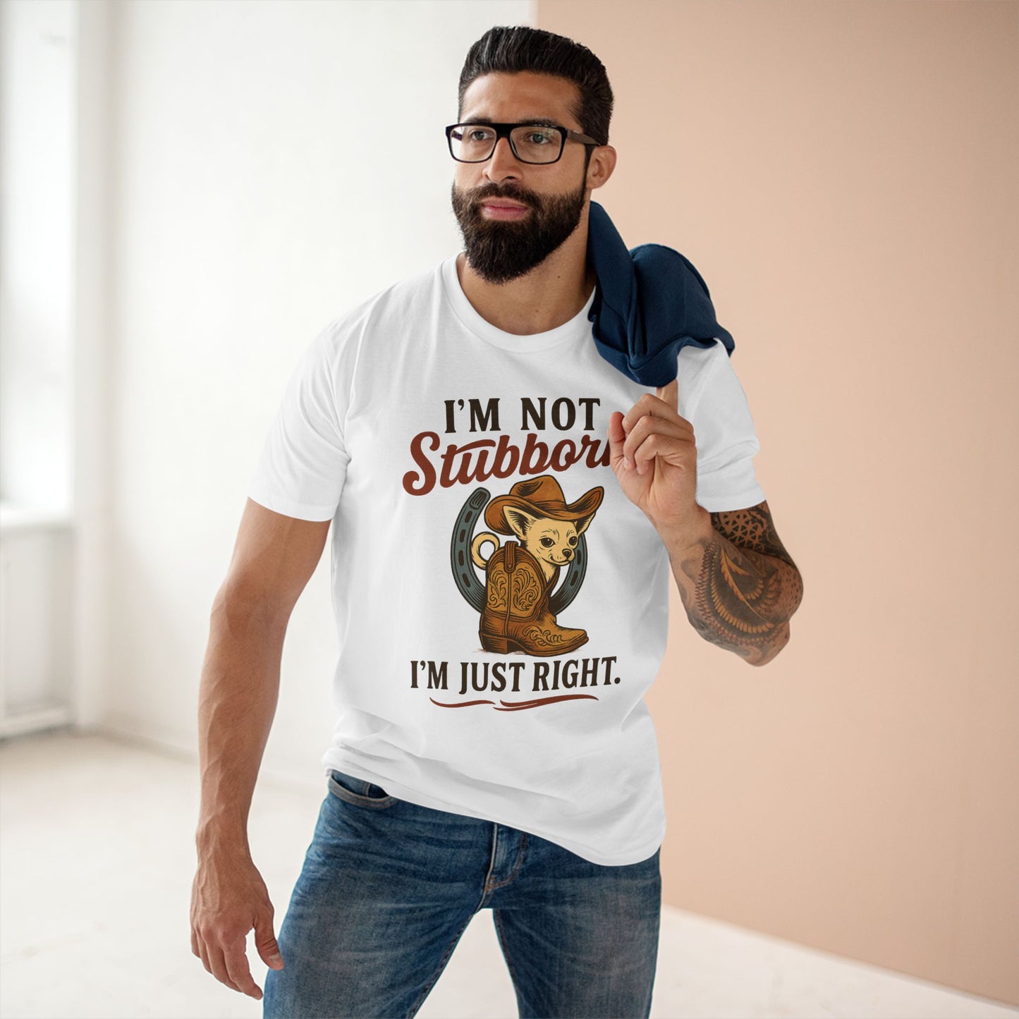 Cowboy Theme Adult Tee - I'm Not Stubborn, I'm Just Right! Funny Humor, Western Apparel, Gift for Cowpoke Lovers, Casual Wear, [...]