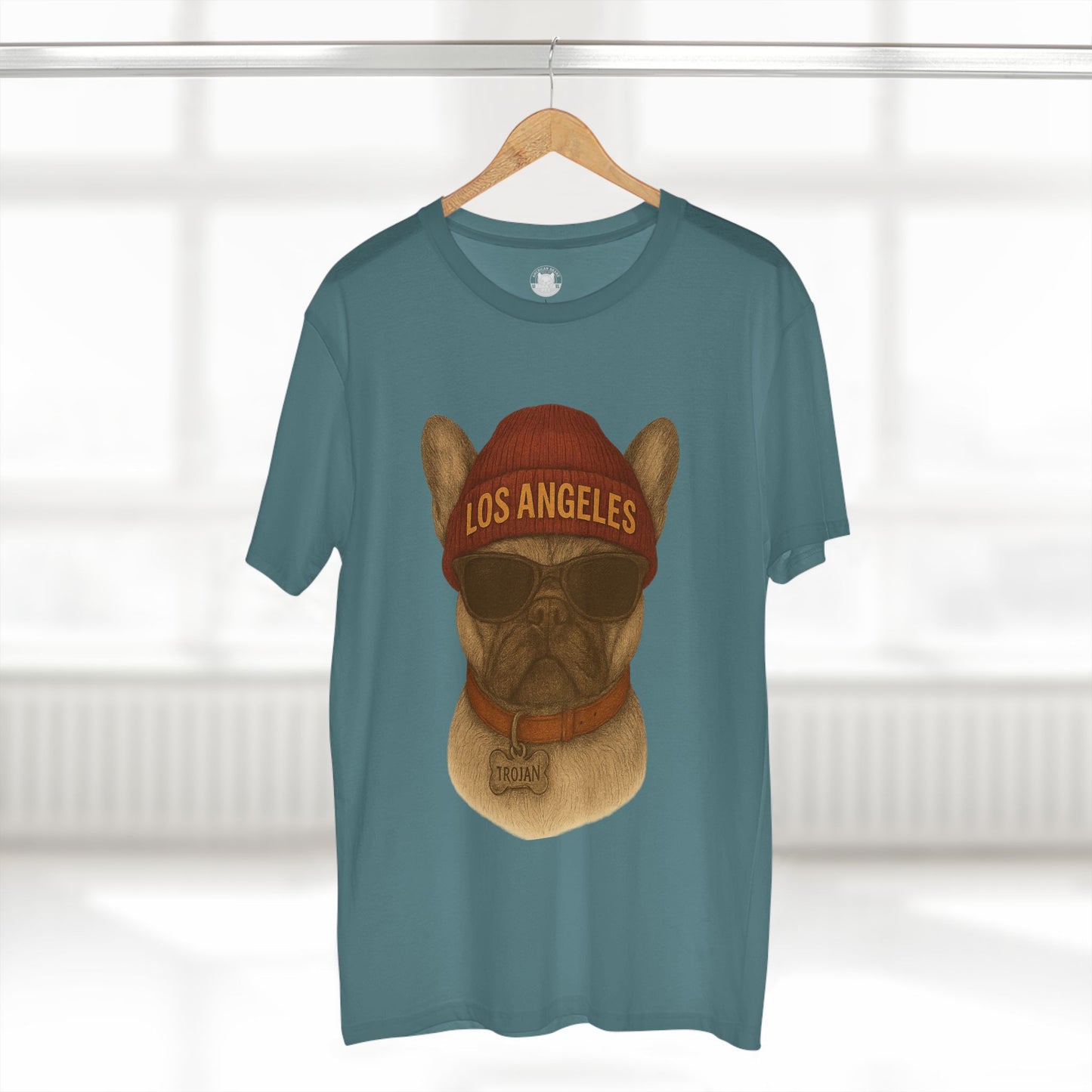 Los Angeles French Bulldog Tee, Trendy Pet Lover Shirt, Unique Gift for Dog Owners, Casual Tee for Every Occasion, Summer Fashion