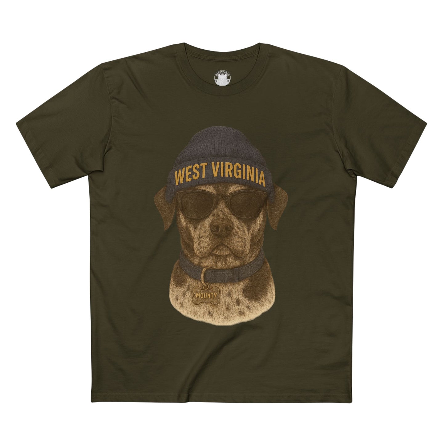 West Virginia Dog Graphic Tee, Cool Pet Lover Shirt, Casual Casual Wear, Fun Gift for Dog Owners, Summer Fashion