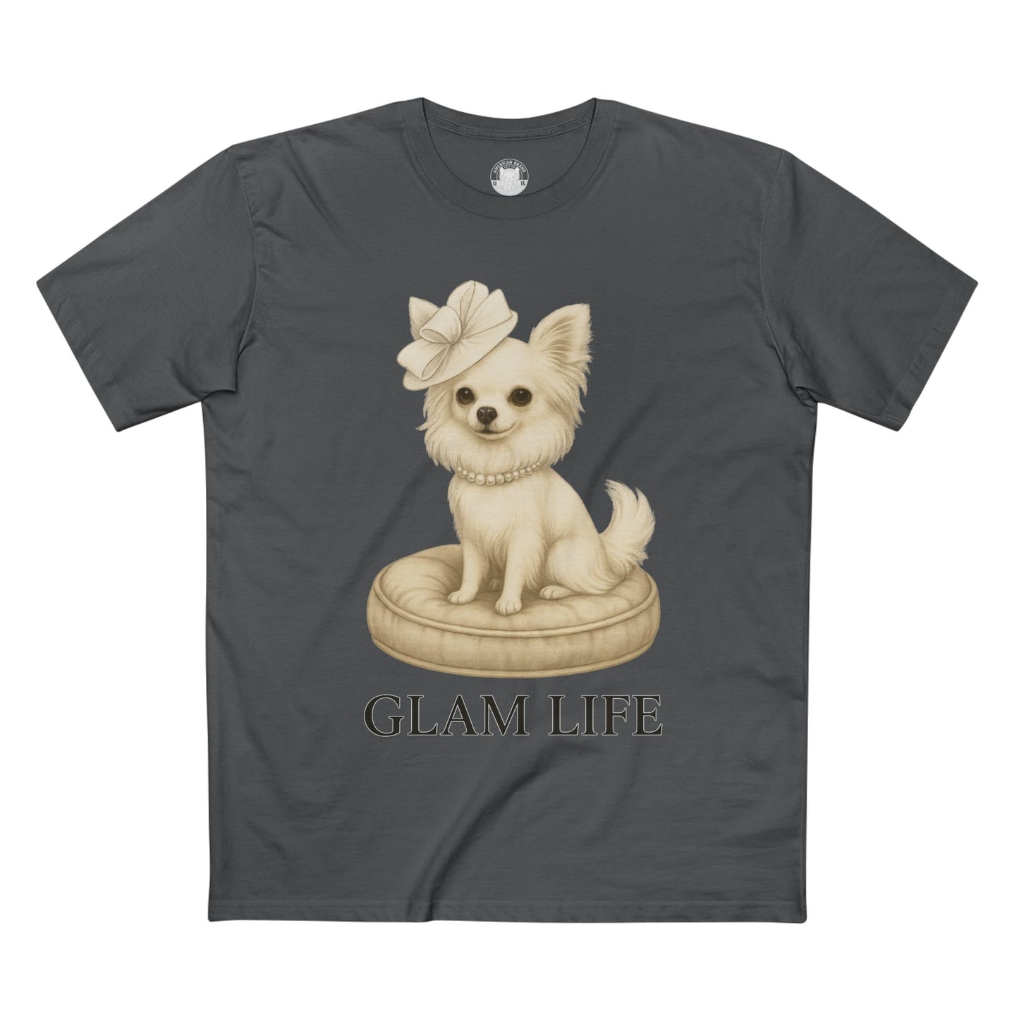 T-Shirt Chihuahua Glam Life Pearls Tee